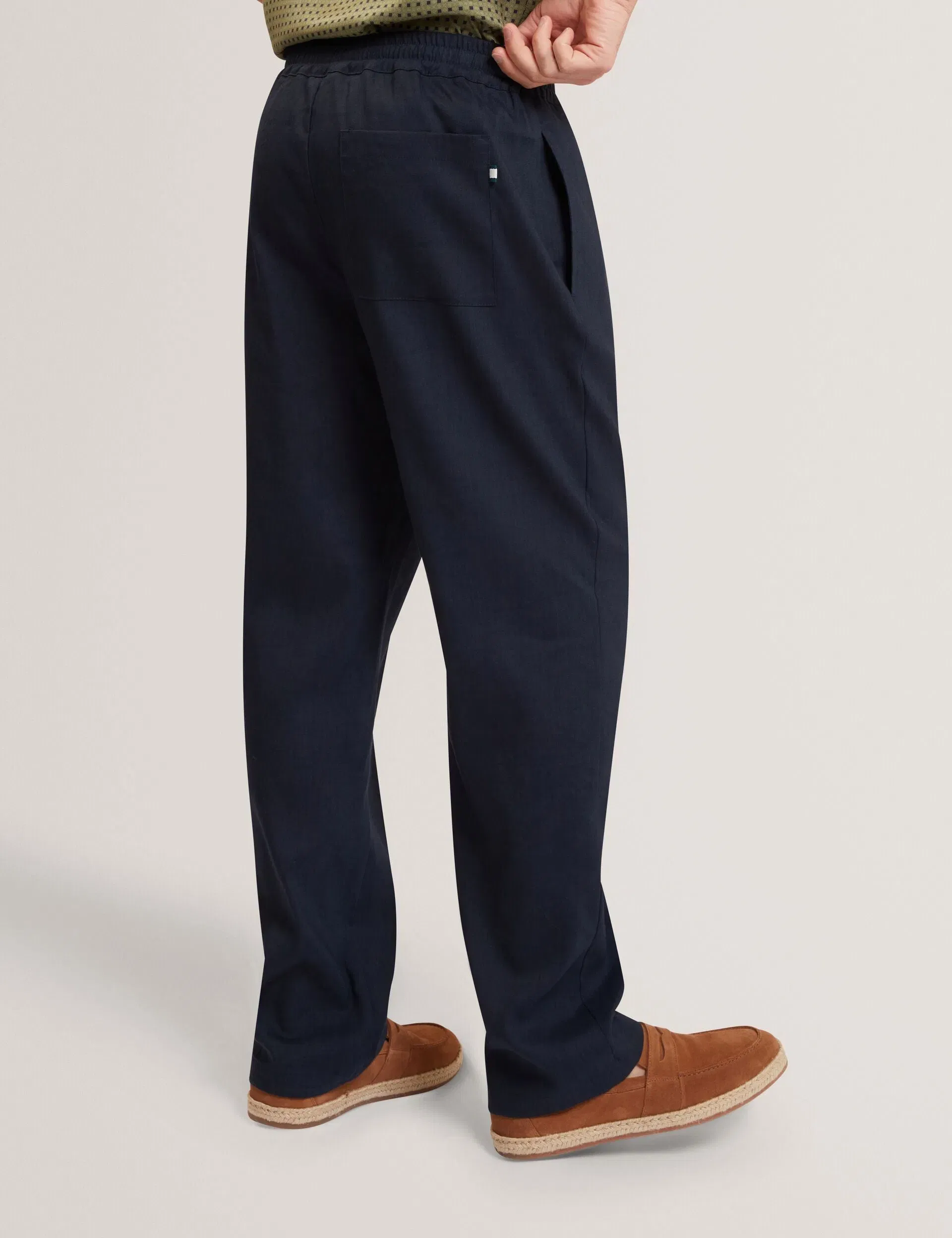 Ted Baker Culverr Relaxed Linen Blend Elasticated Trousers