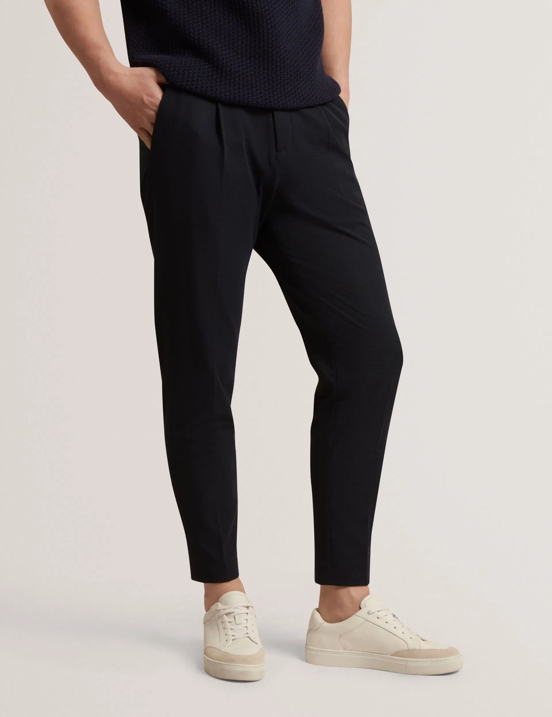 Ted Baker Cialdat Tapered Waffle Knit Trouser