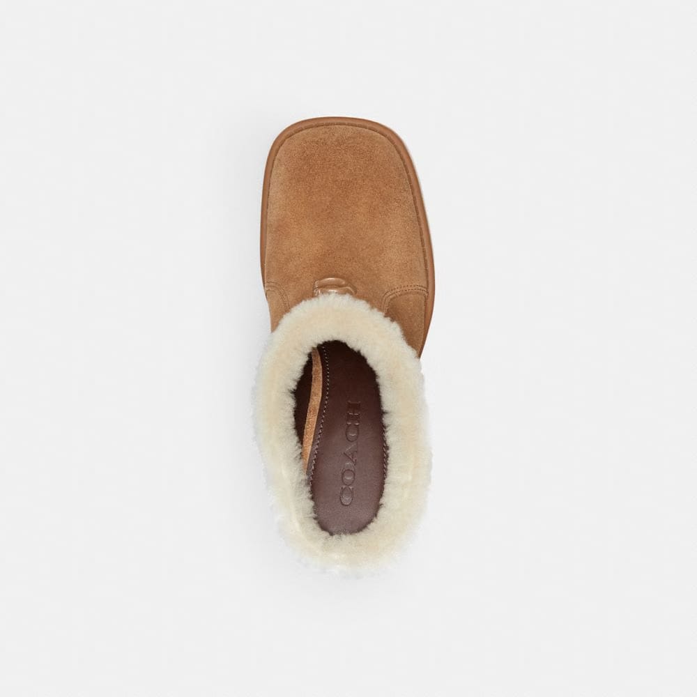 Women's Coach Sculpted C Heeled Mule Coconut Natural