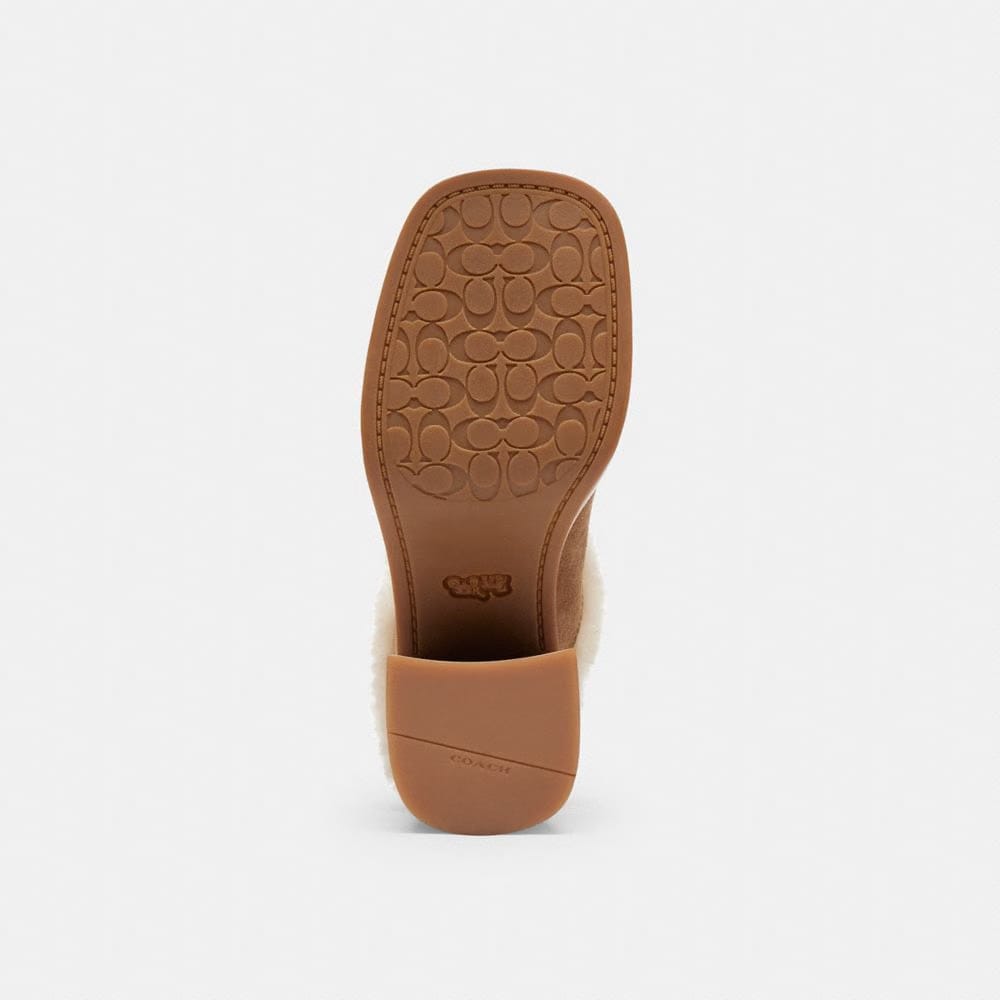 Women's Coach Sculpted C Heeled Mule Coconut Natural