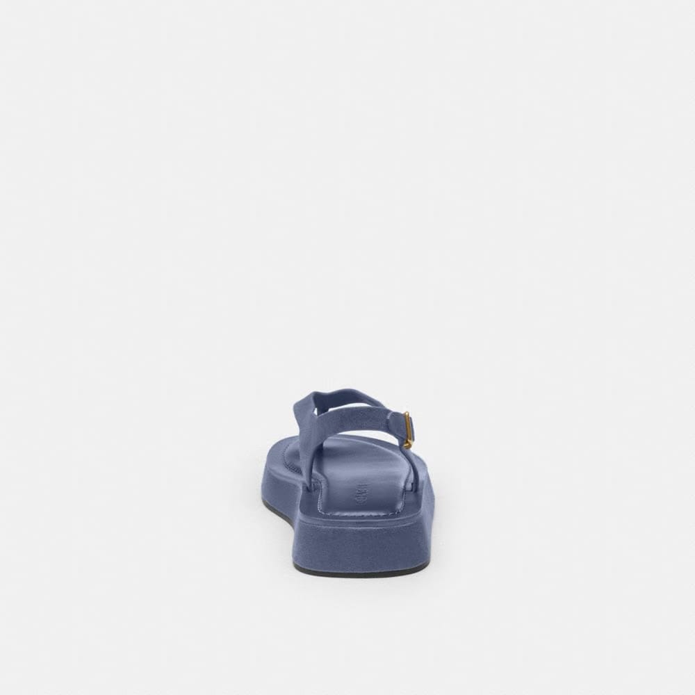 Women's Coach Sculpted C Platform Thong Sandal Light Denim