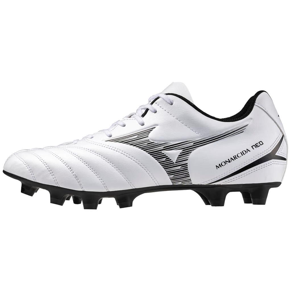 Mizuno Monarcida Neo Iii Select Fg Firm Ground Soccer Cleat White Black