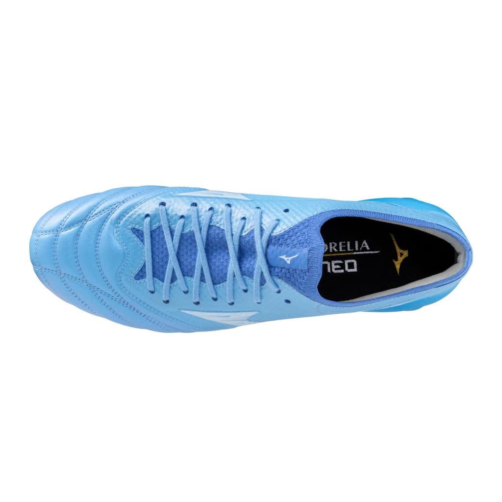 Mizuno Morelia Neo Iv Beta Elite Fg Firm Ground Kl Soccer Cleat Celeste White