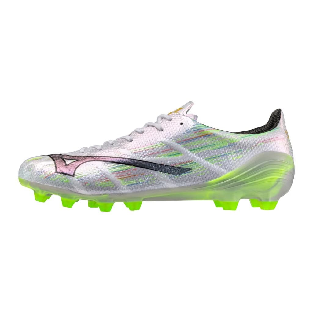 Mizuno Alpha Ii Elite Fg Firm Ground Soccer Cleat White Neon Green