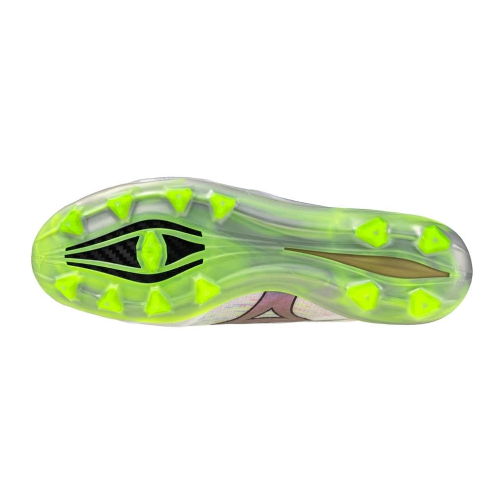 Mizuno Alpha Ii Elite Fg Firm Ground Soccer Cleat White Neon Green