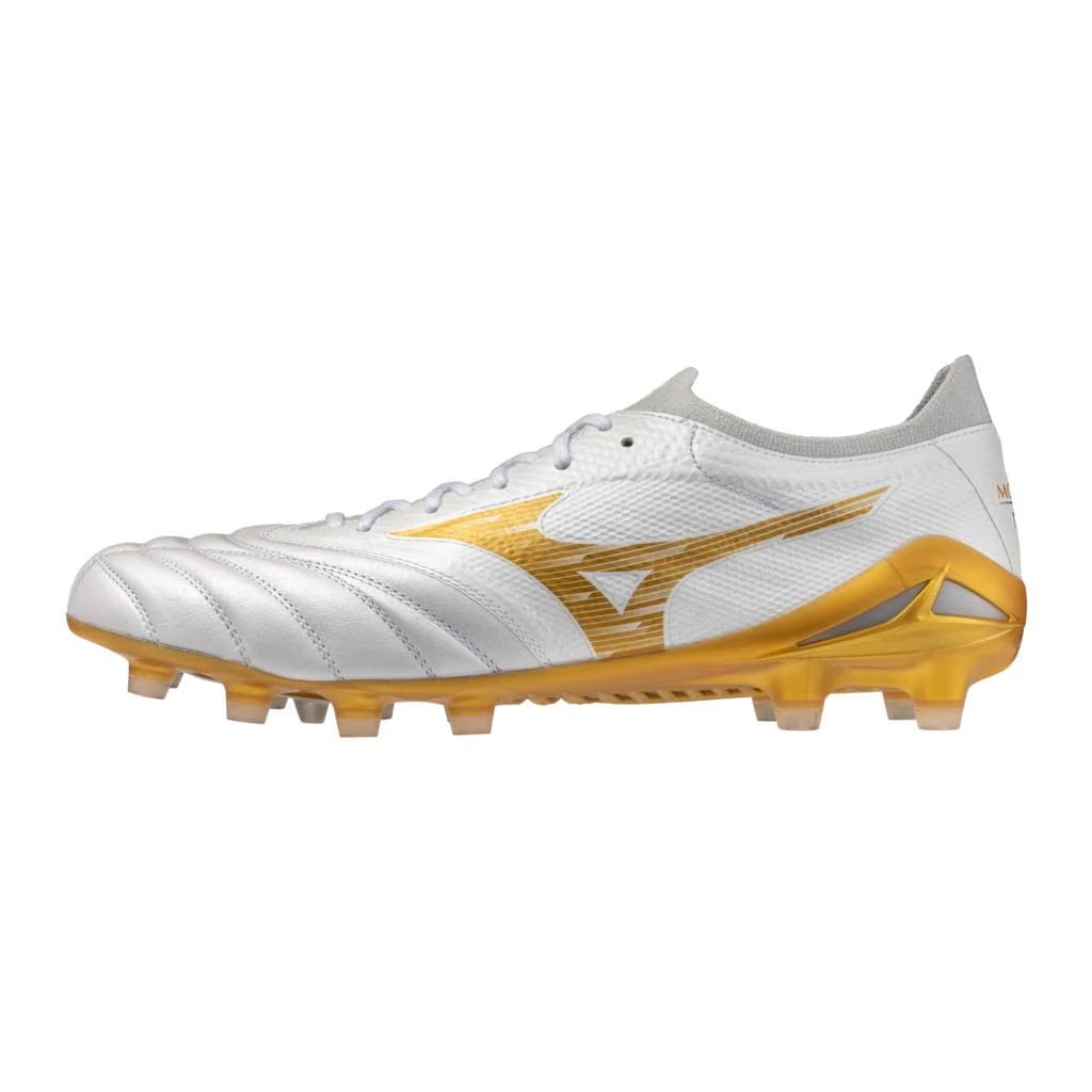 Mizuno Morelia Neo Iv Beta Elite Fg Firm Ground Kl Soccer Cleat White Gold