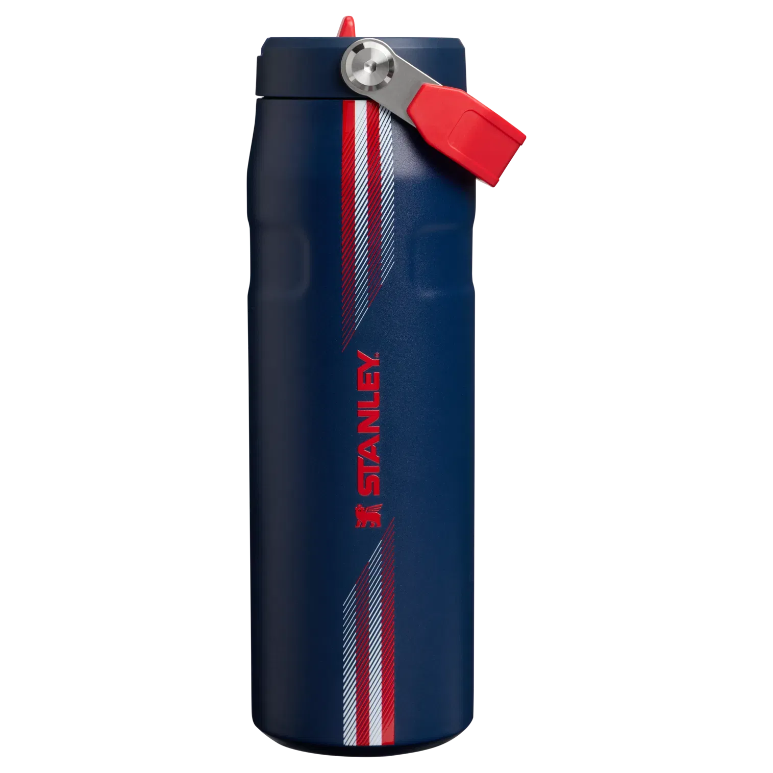 Country Collection IceFlow Aerolight Flip Straw Bottle | 24 oz - Stanley Create Team Navy Red
