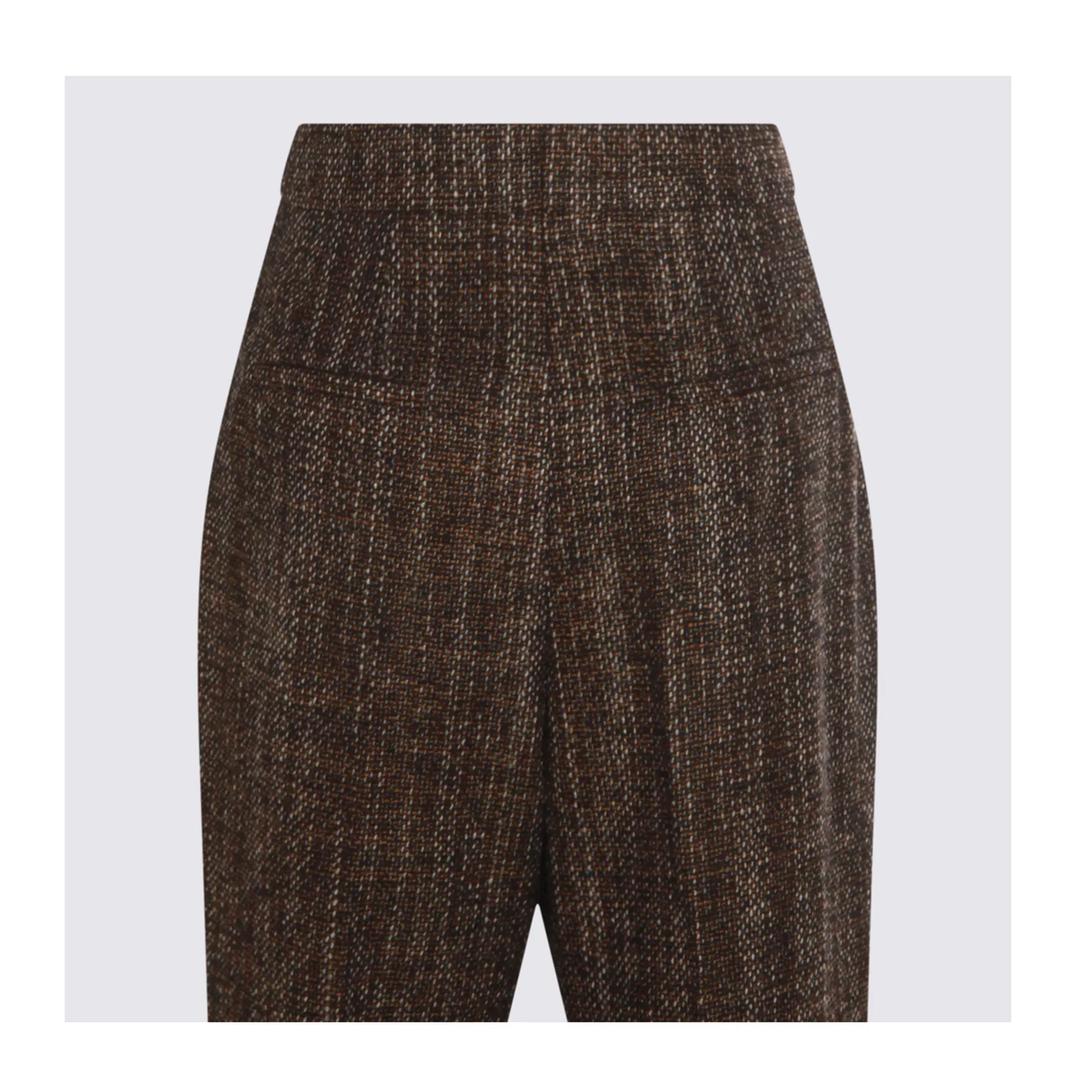Rust Wool and Alpaca Trousers