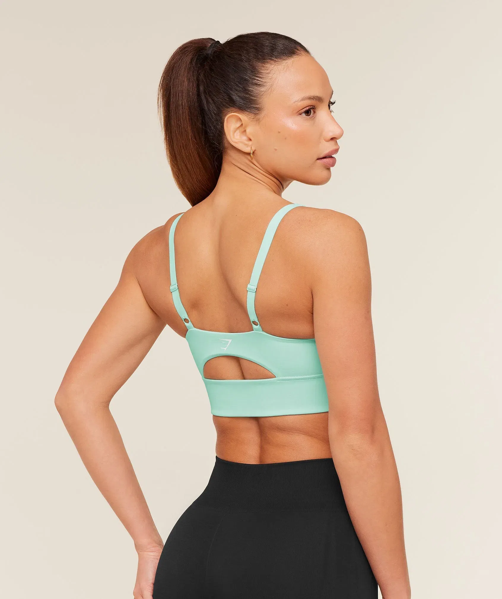 Women's Gymshark Twist Front Sports Bra Pop Turquoise