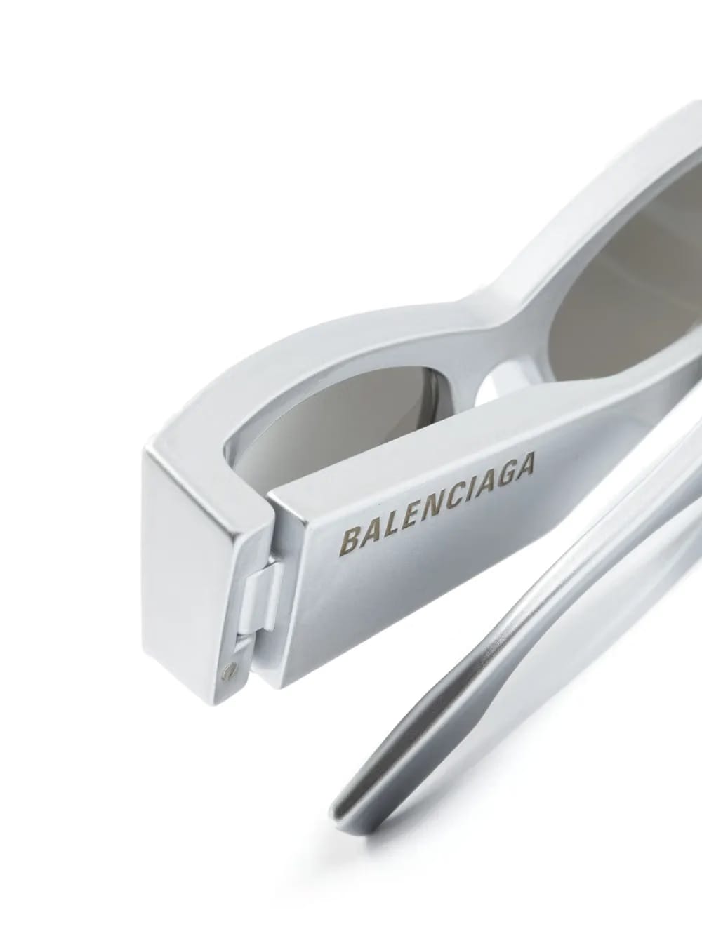 logo-print D-frame sunglasses