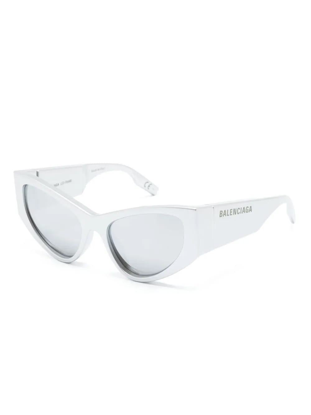 logo-print D-frame sunglasses