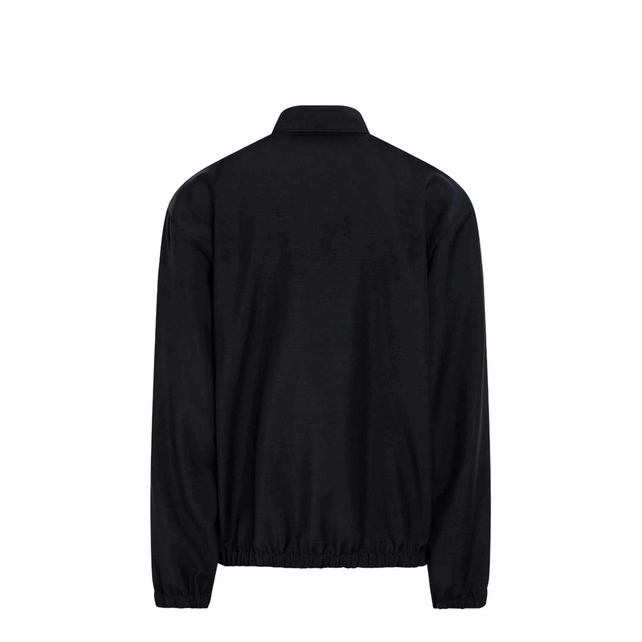 Blue Blouson In Wool And Mohair Blend