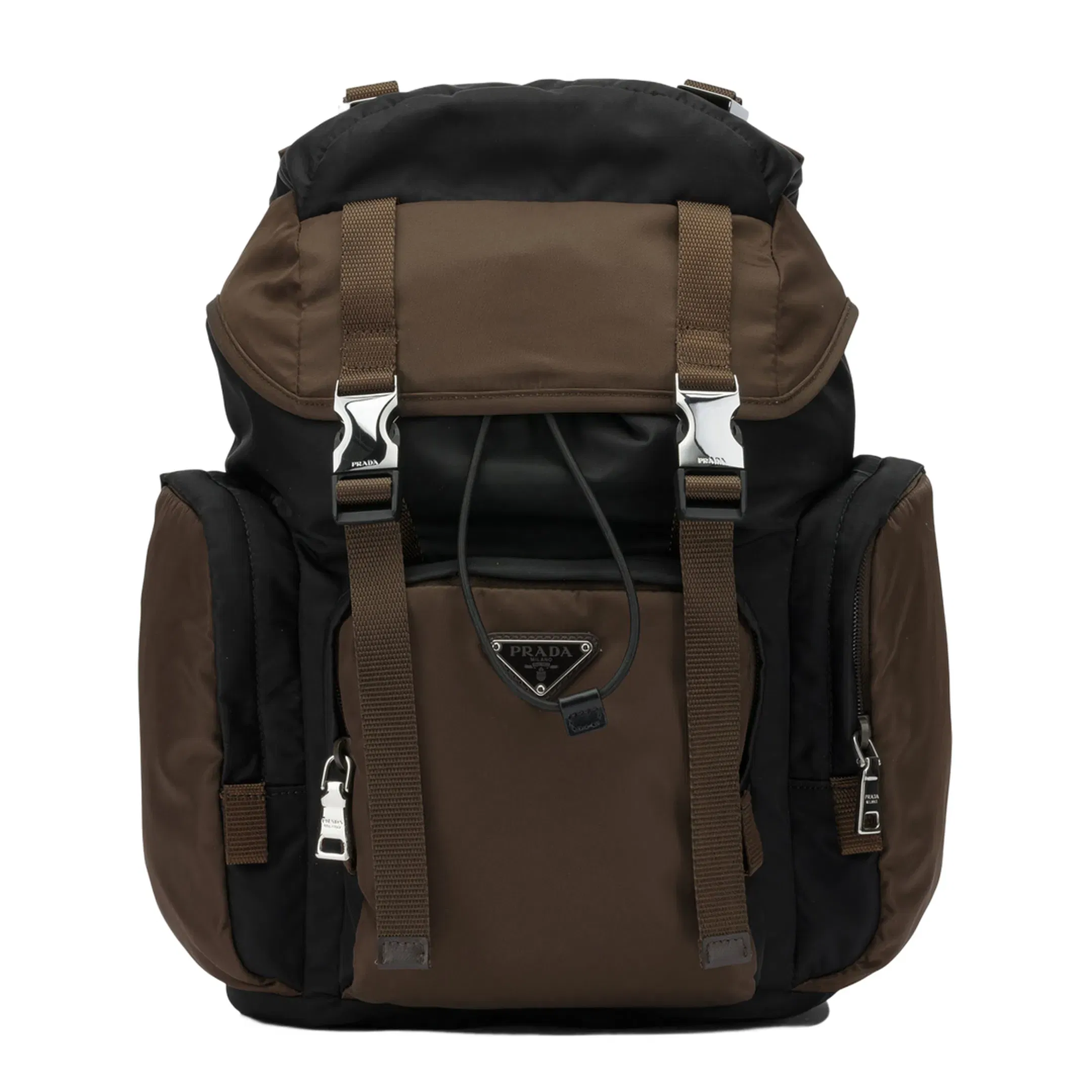 Re-Nylon Recycled Polyamide Backpack - Black / Burnt