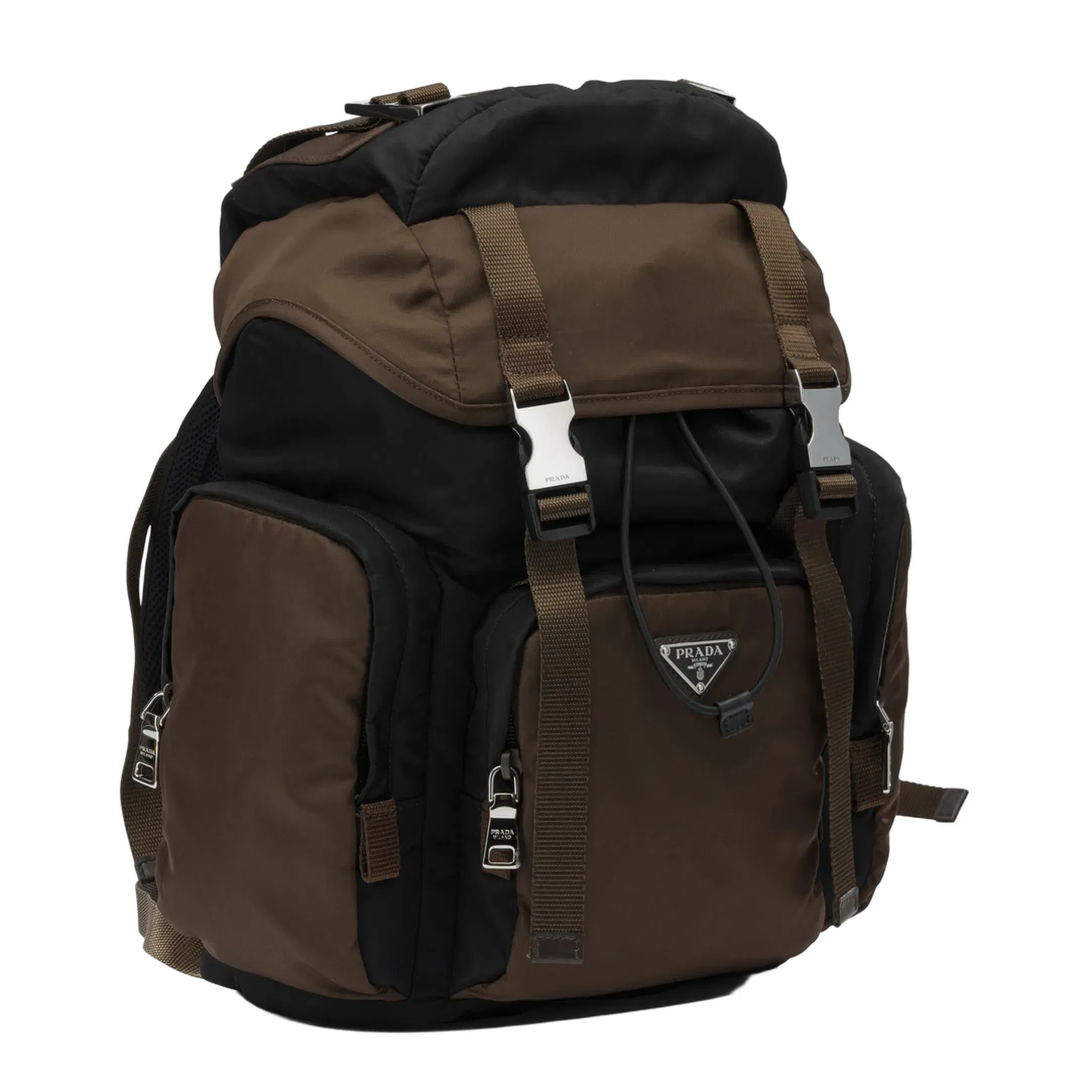 Re-Nylon Recycled Polyamide Backpack - Black / Burnt