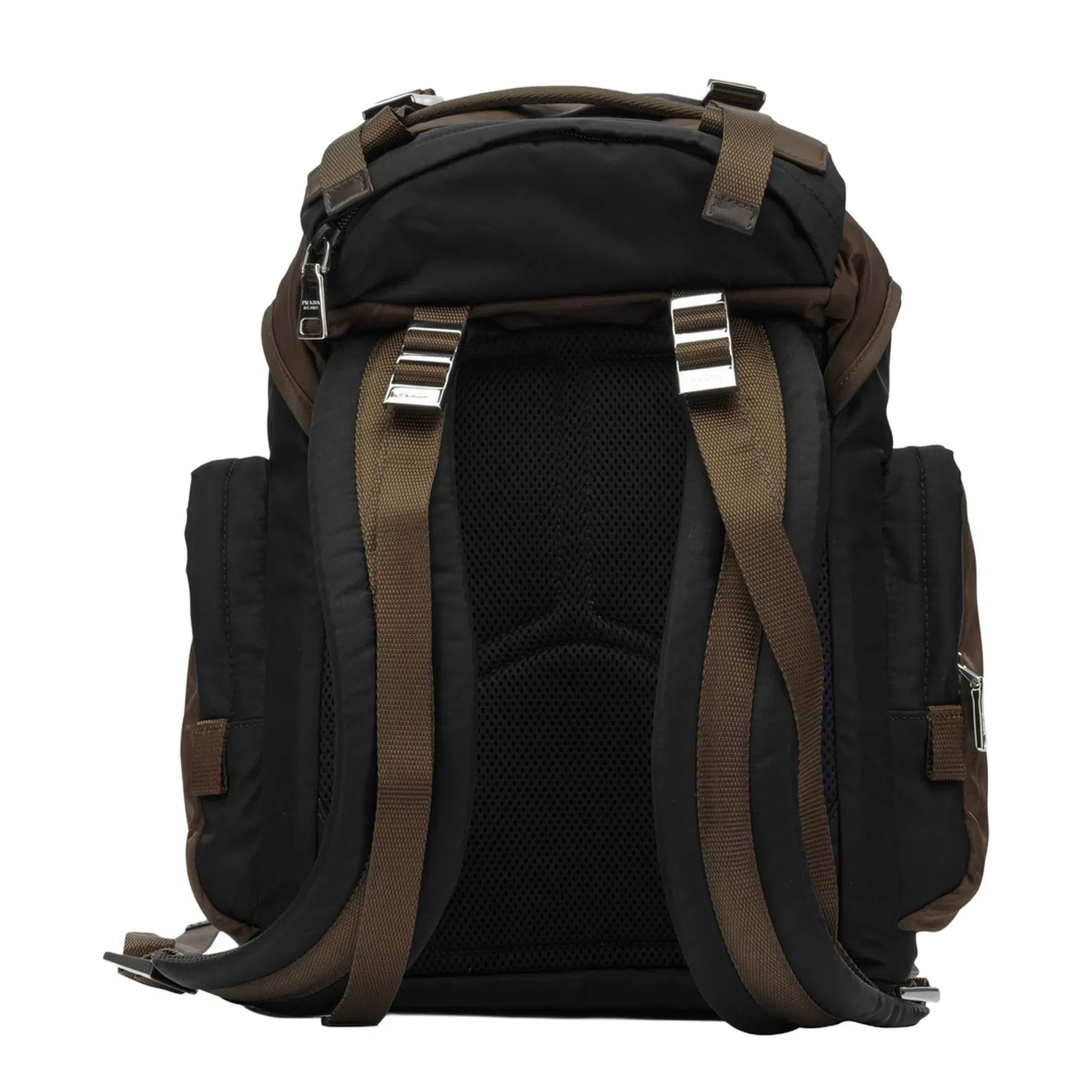 Re-Nylon Recycled Polyamide Backpack - Black / Burnt