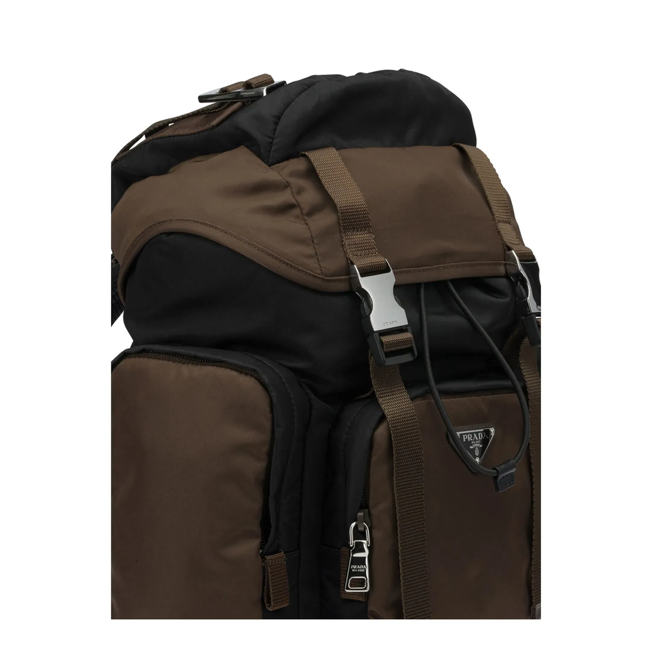 Re-Nylon Recycled Polyamide Backpack - Black / Burnt