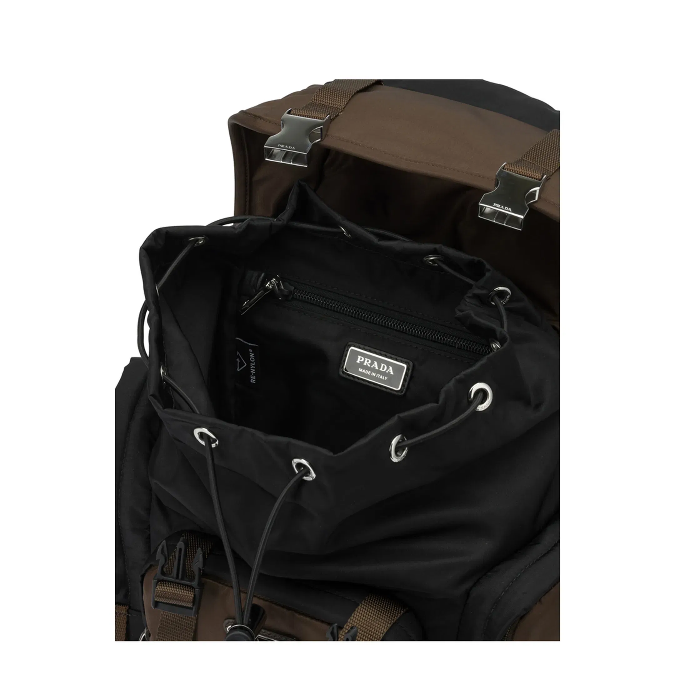 Re-Nylon Recycled Polyamide Backpack - Black / Burnt
