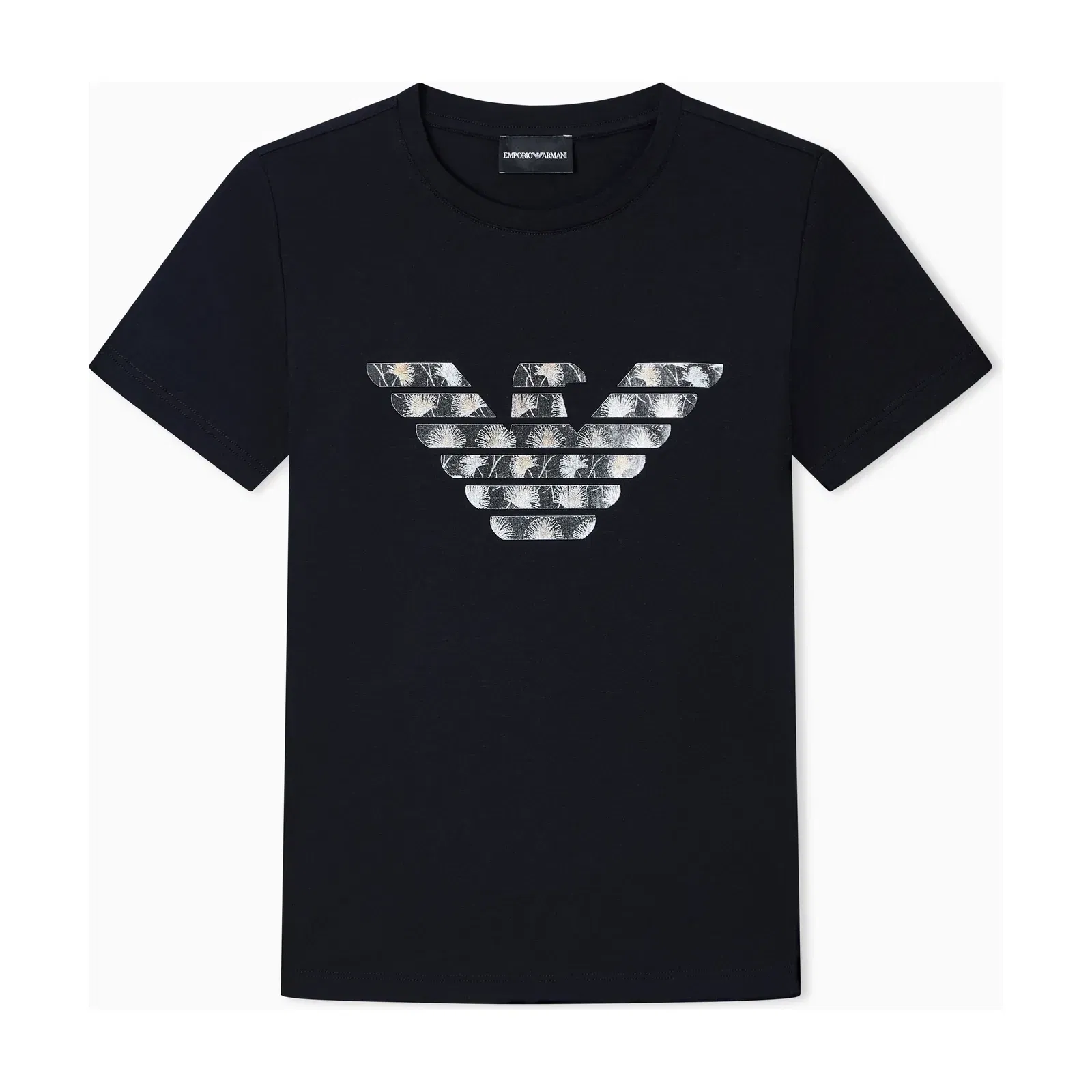 Emporio Armani T-shirt regular fit in lightweight stretch cotton jersey