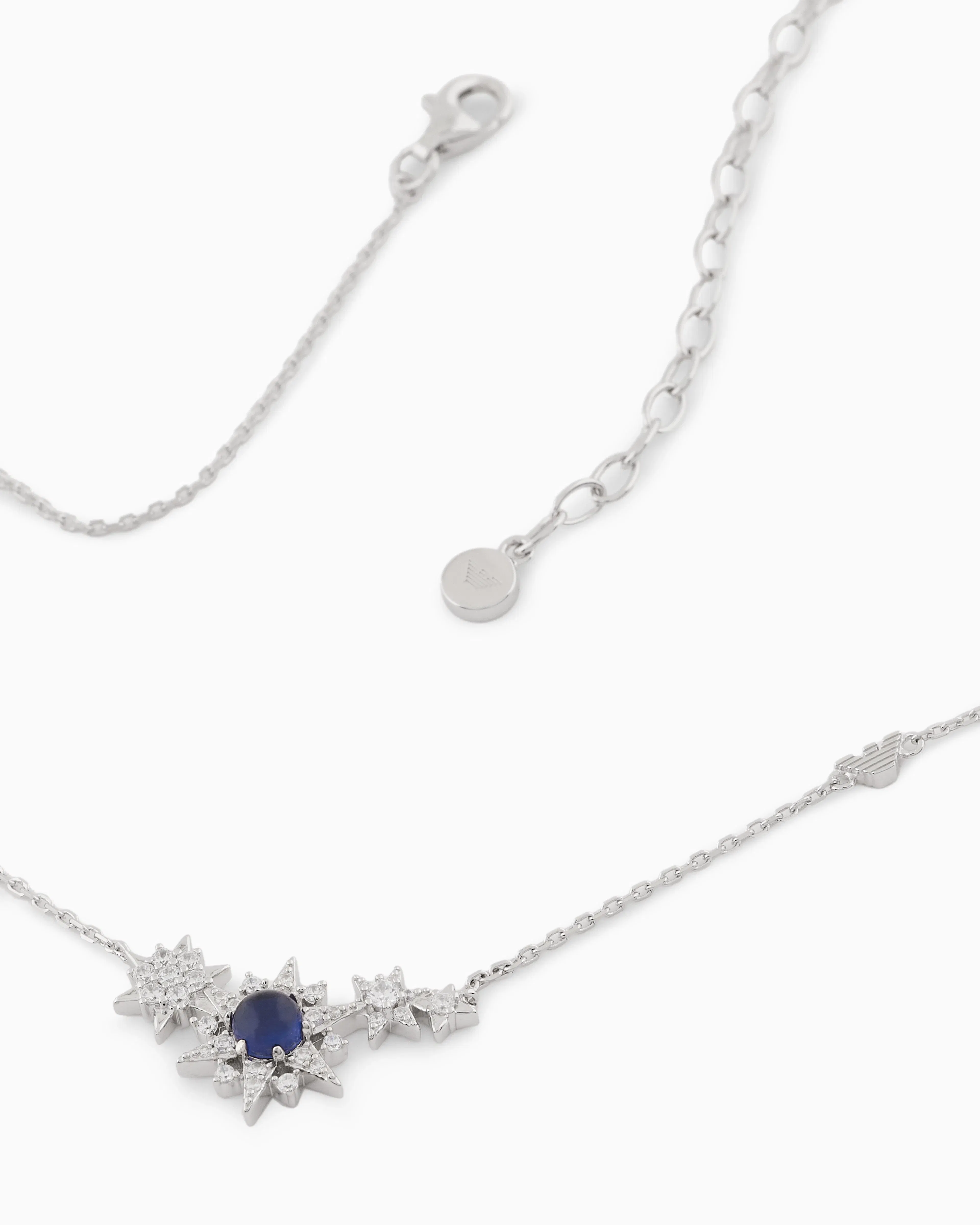 Emporio Armani Sterling Silver Station Necklace