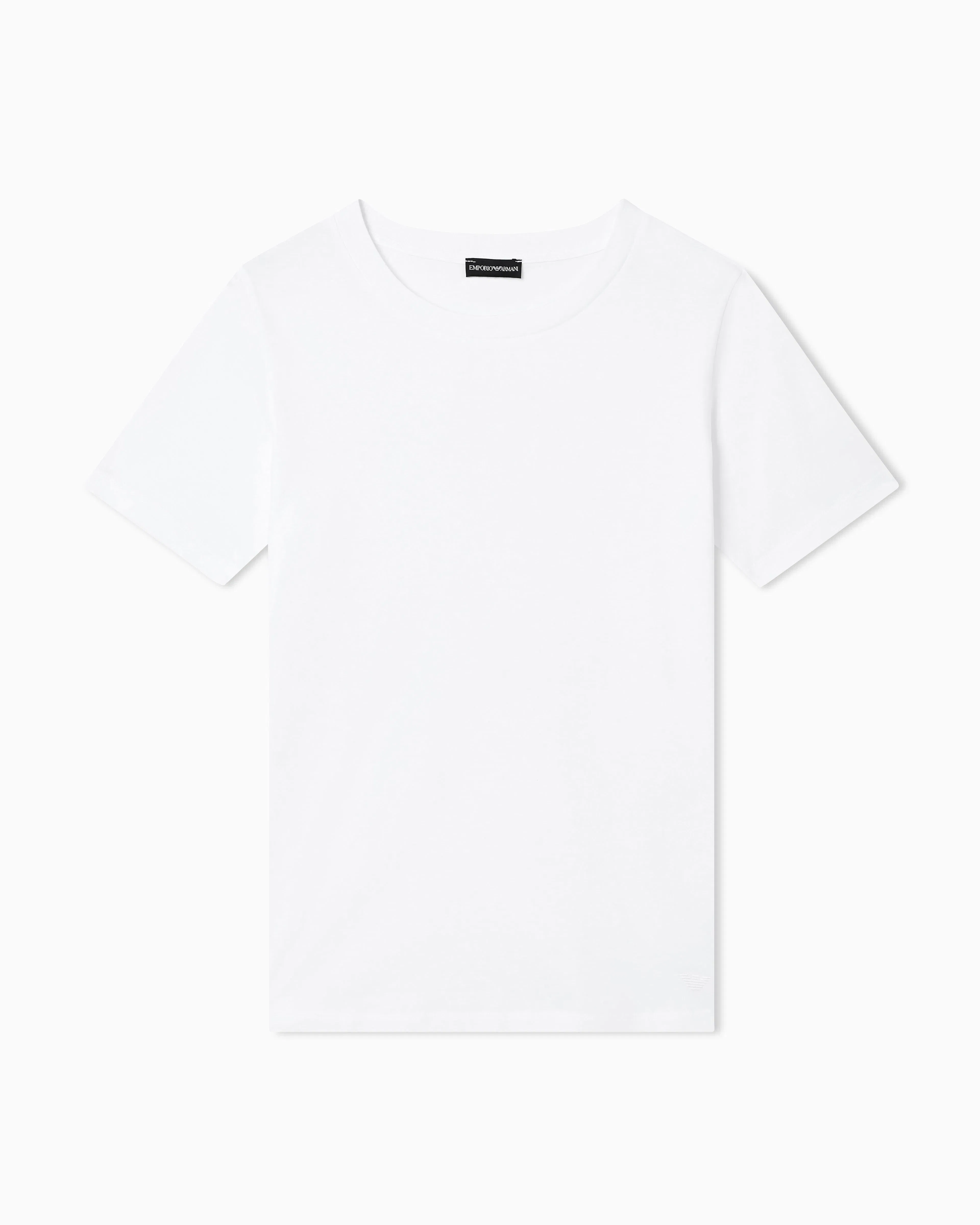 Emporio Armani Jersey t-shirt in Pima cotton with a crew neck Essential