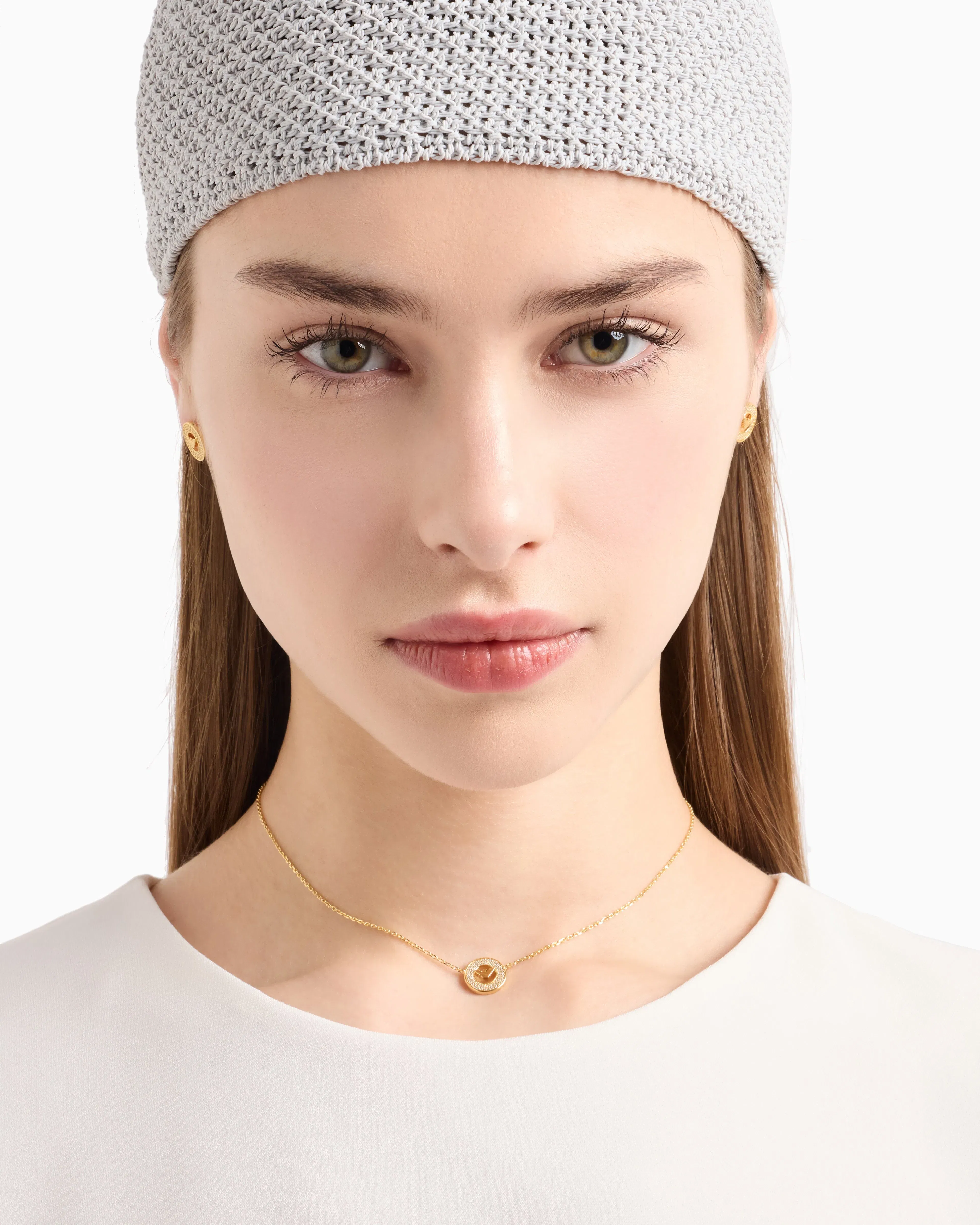 Emporio Armani Gold-Tone Sterling Silver Station Necklace