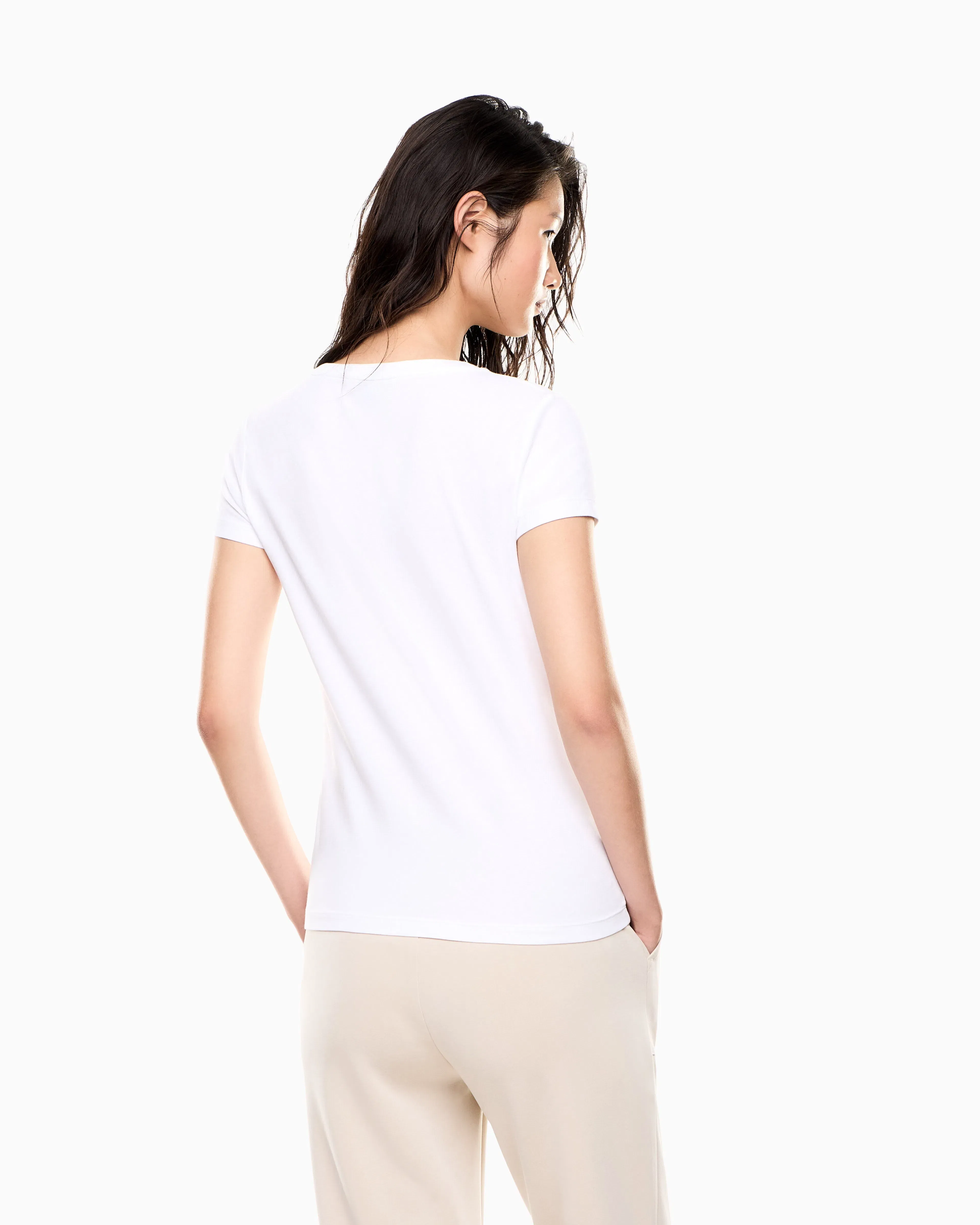EA7 Slim fit T-shirt Core Lady in cotton jersey