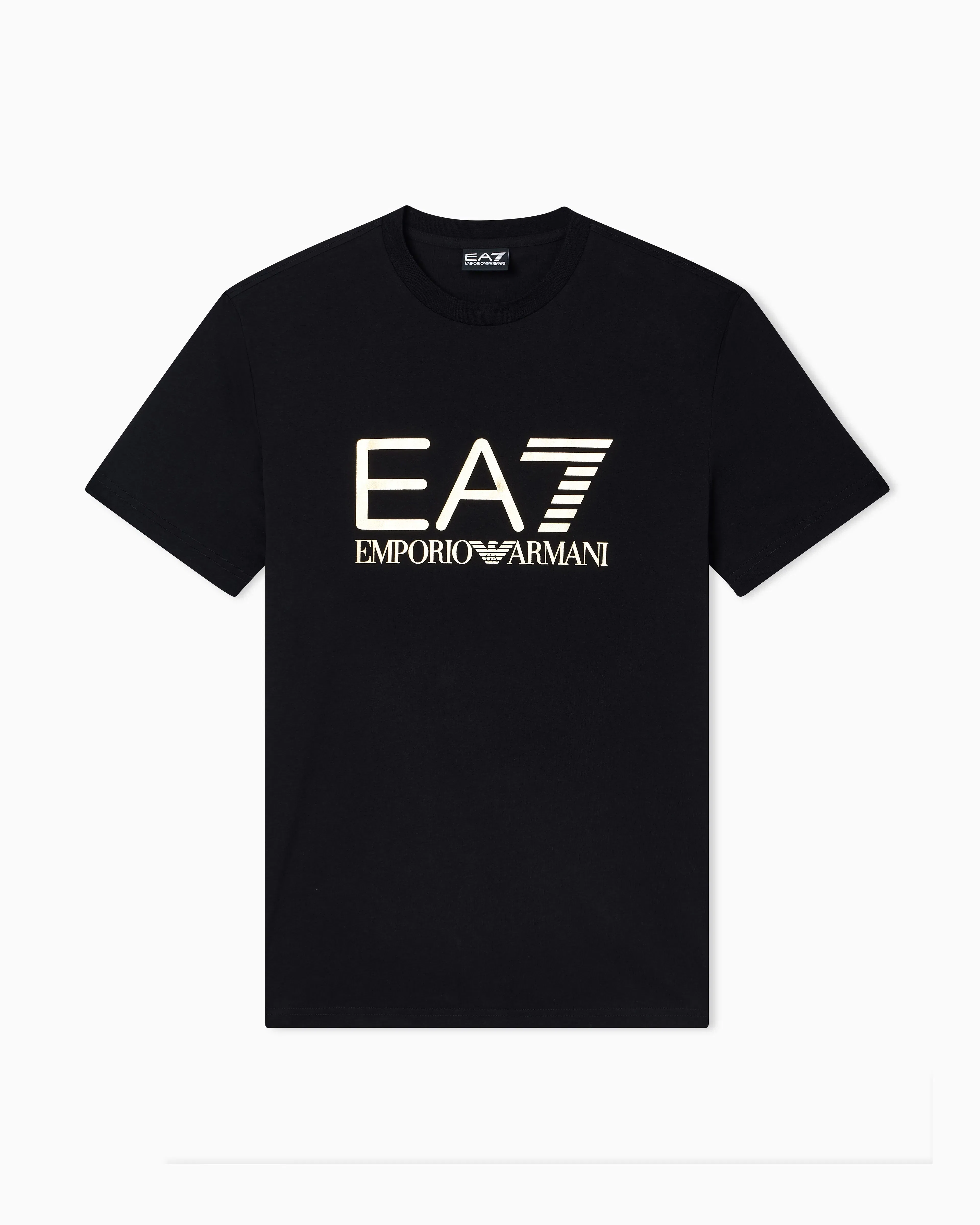 EA7 Slim-fit t-shirt Core Identity in cotton with big logo