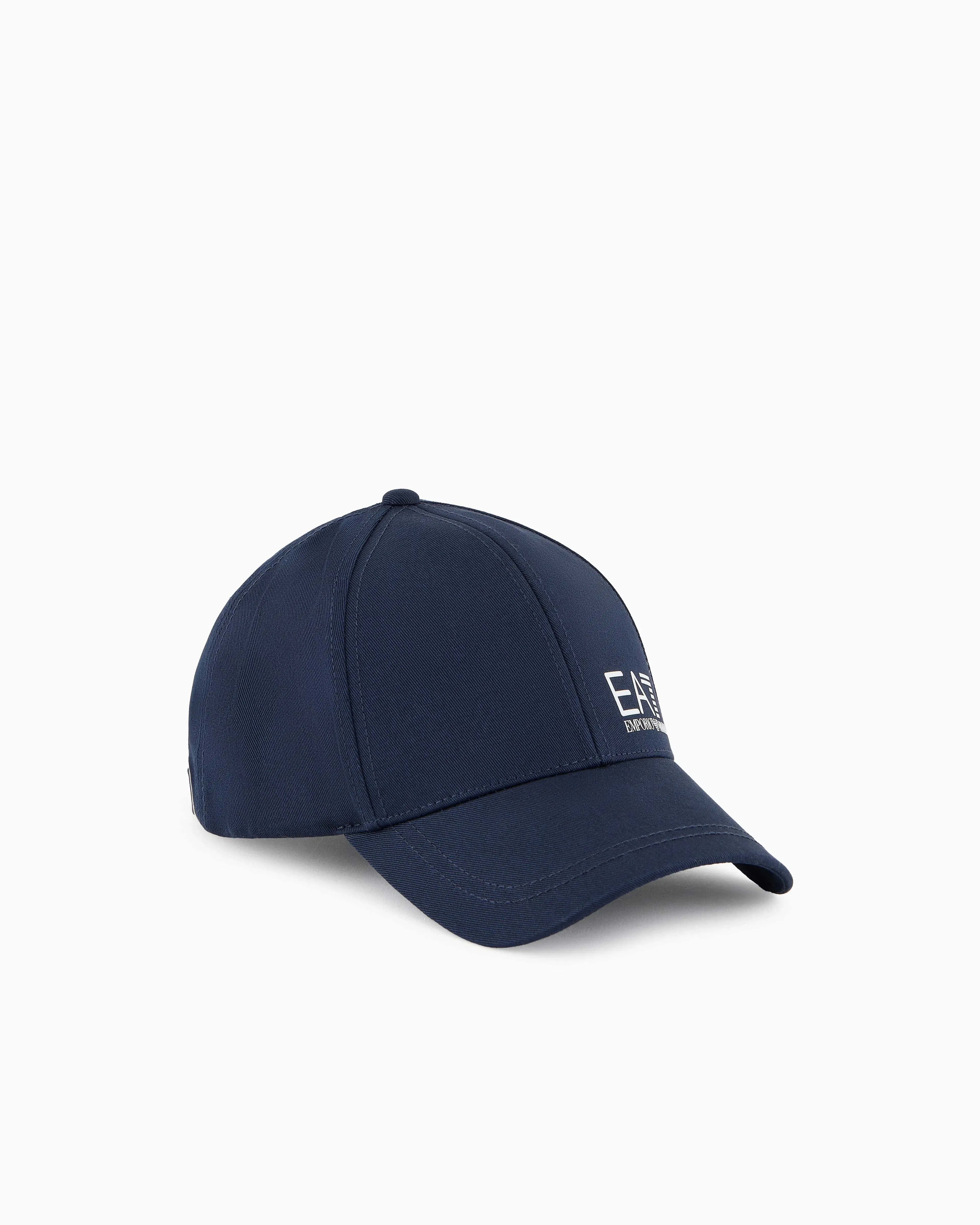 EA7 Logo cap in breathable cotton with curved visor Caps U