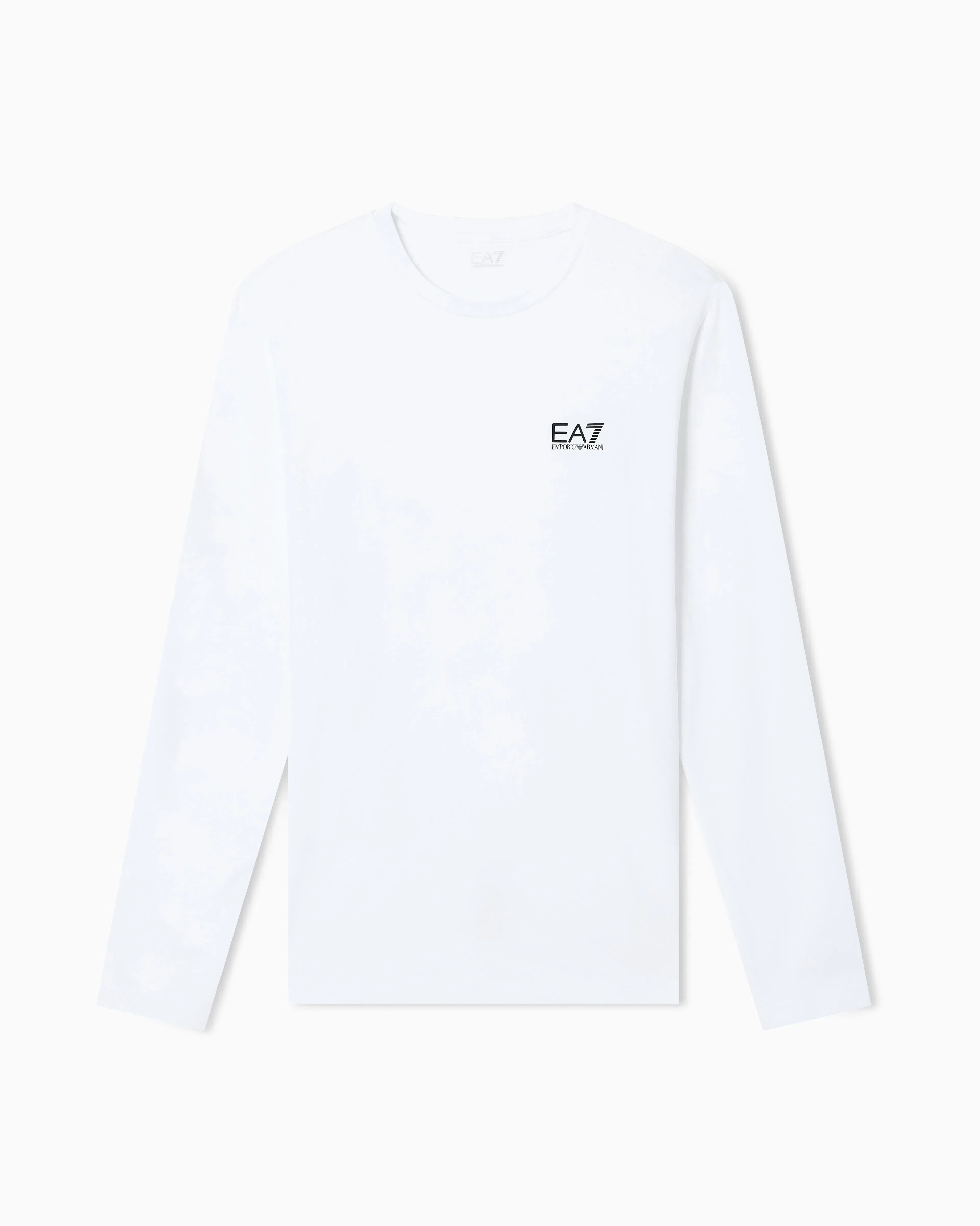 EA7 Crew neck t-shirt Core Identity in cotton with long sleeves