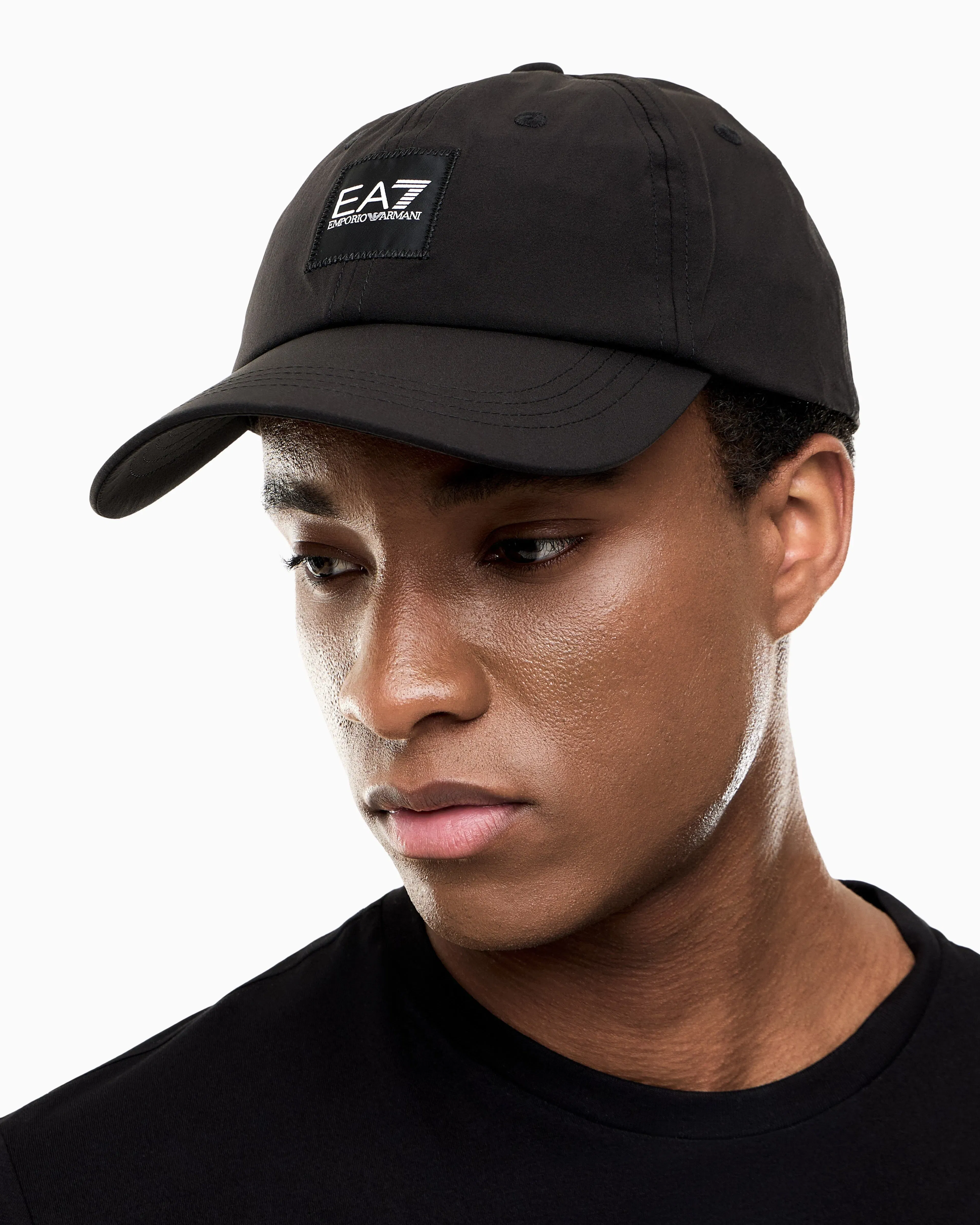 EA7 Cotton-blend baseball cap