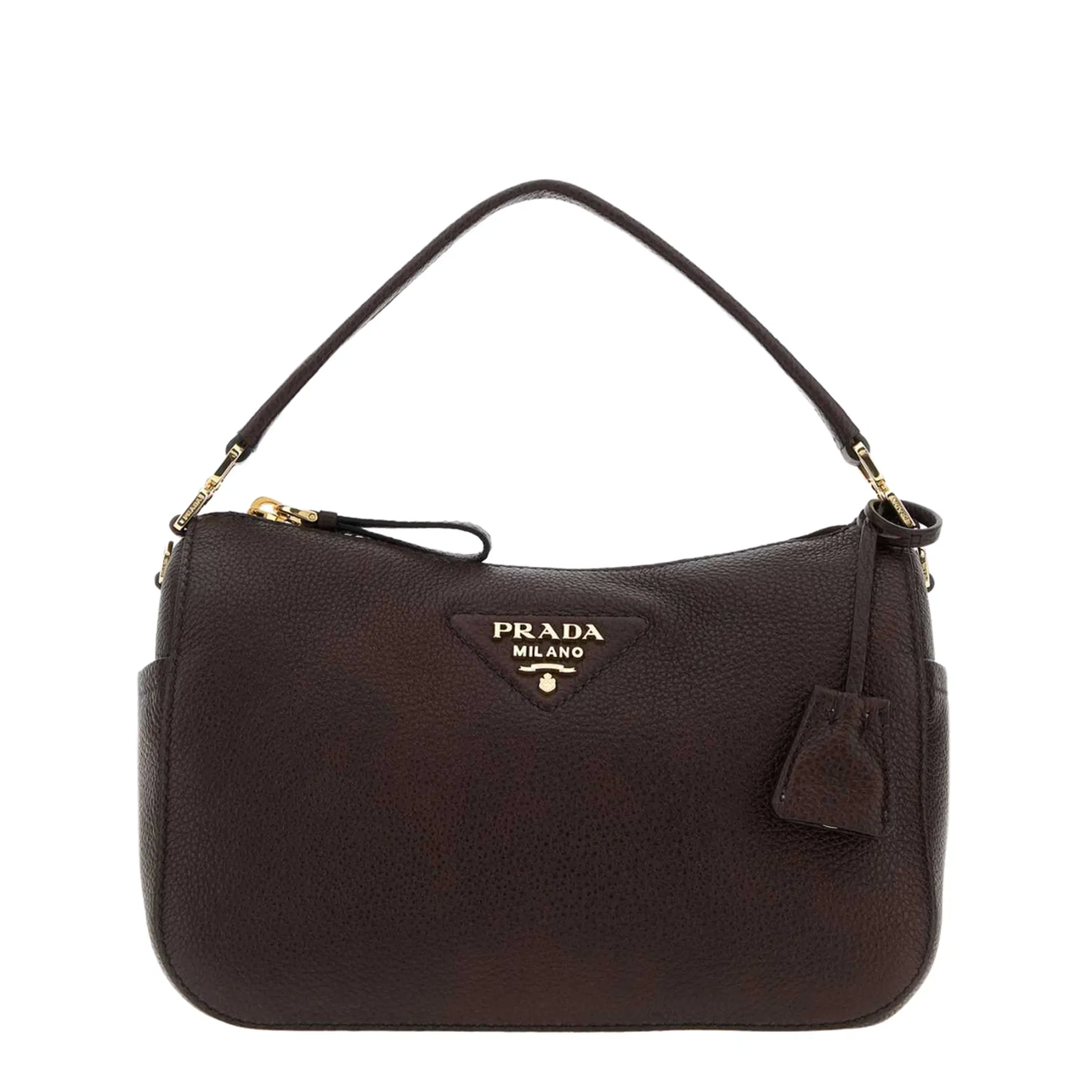 Small Leather Bag Small Calf Leather Handbag - Dark Brown