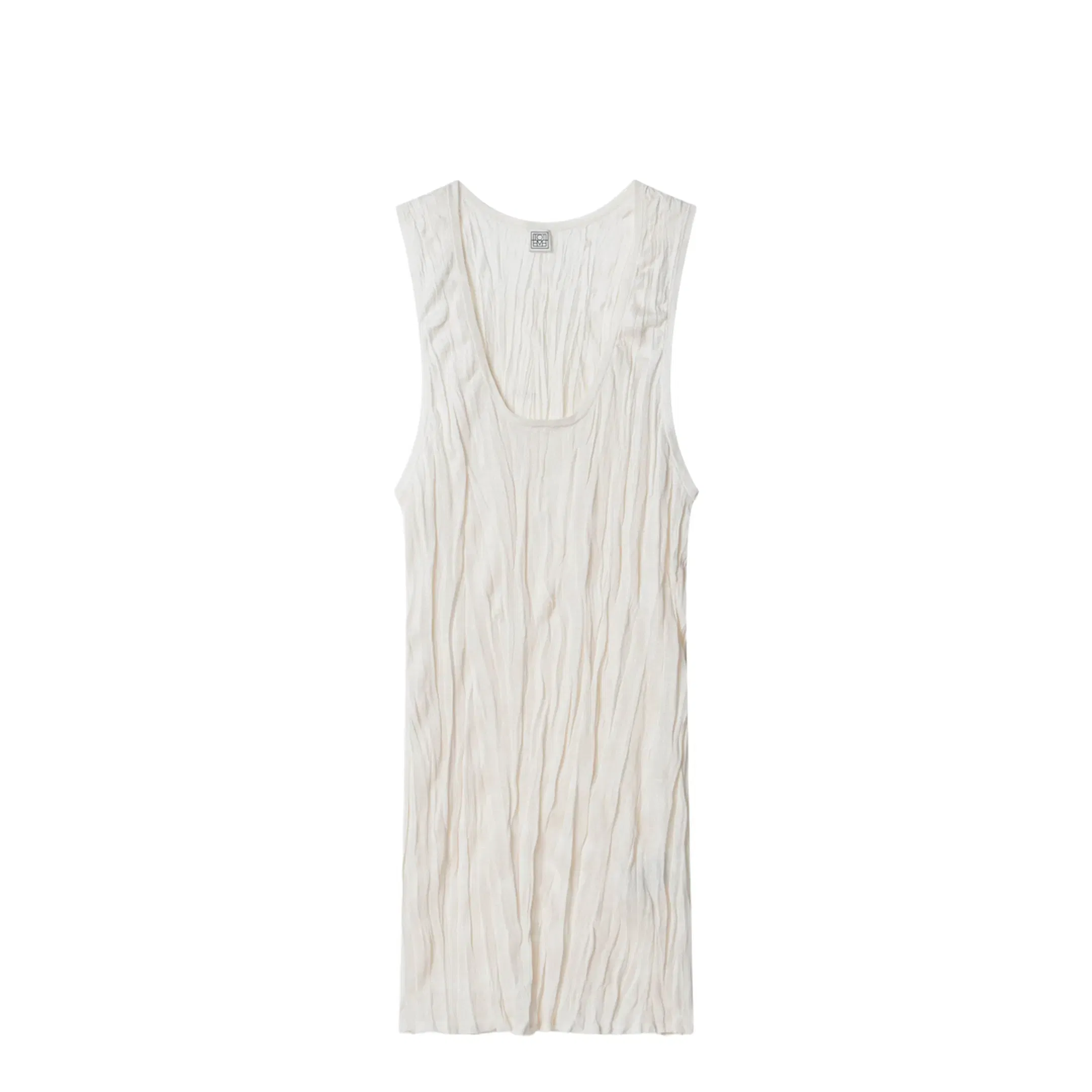 Long Light Apricot Crinkled Knit Top