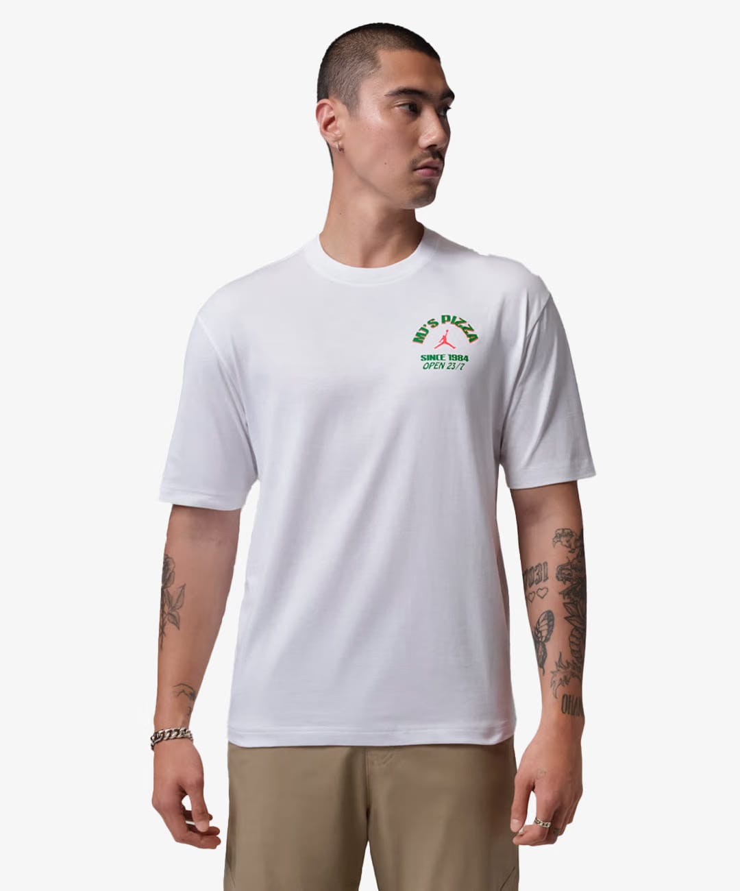 JORDAN | JORDAN GRAPHIC T-SHIRT { WHITE/INFRARED 23