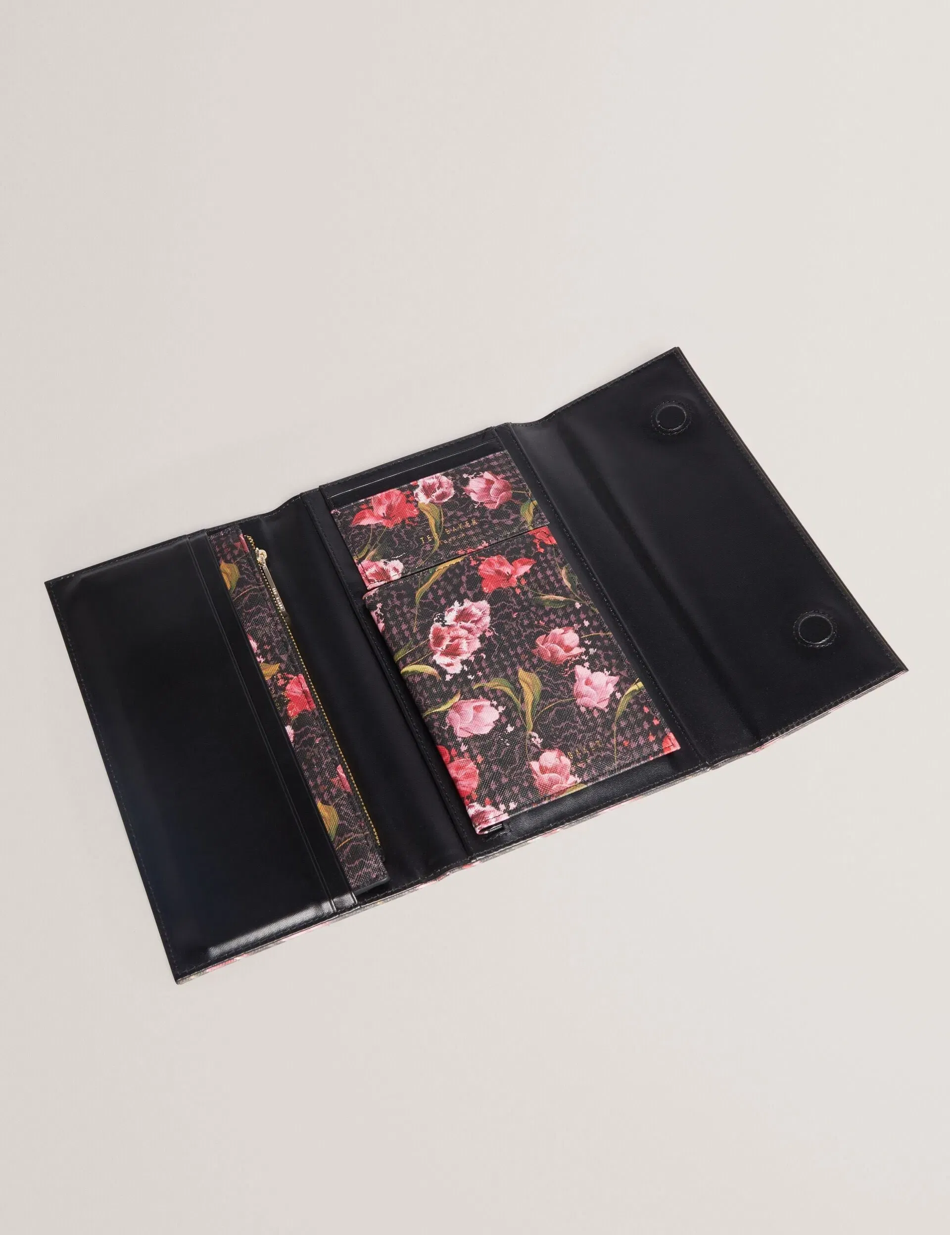 Ted Baker Tulbry Printed Travel Wallet Women's