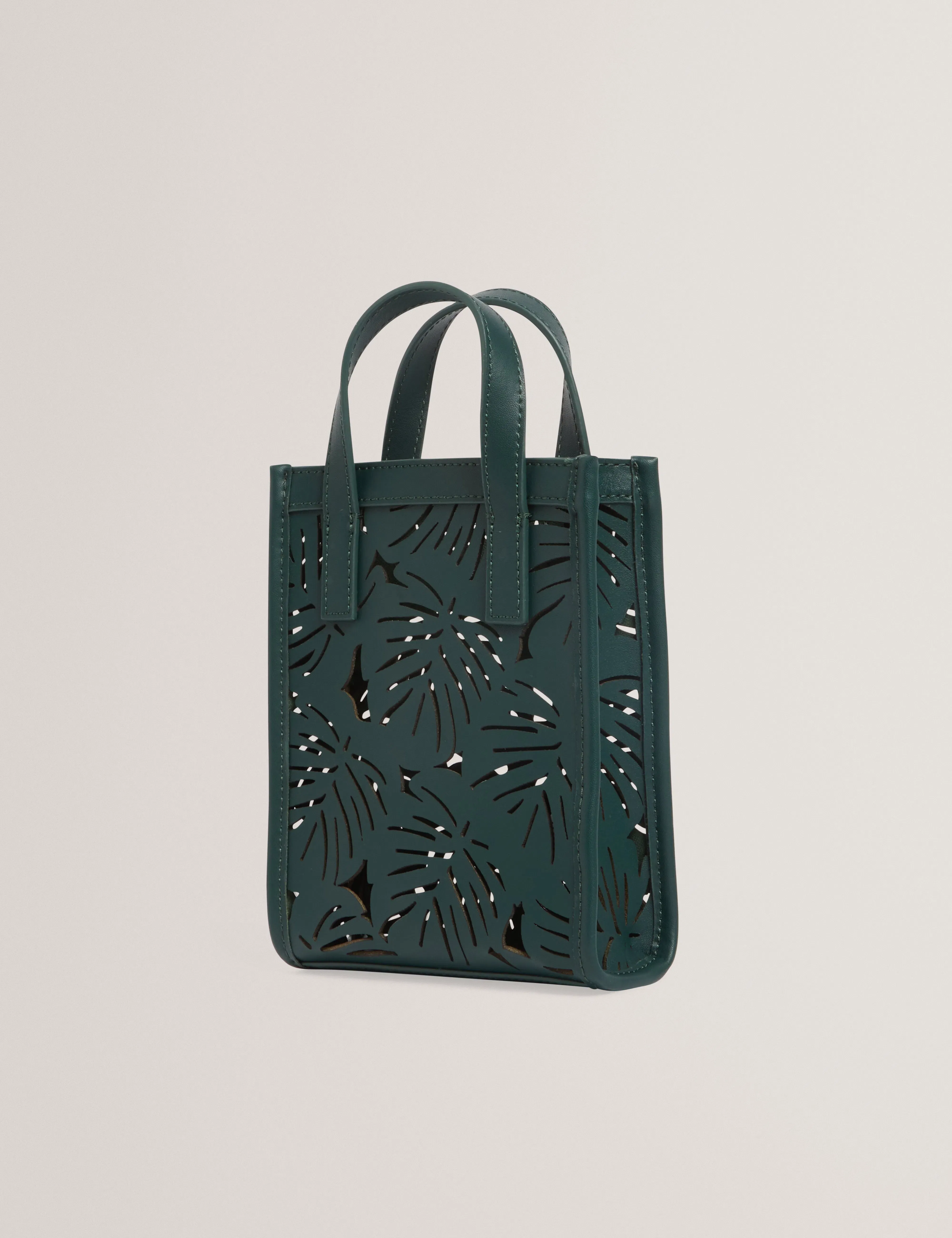 Ted Baker Leeora Leaf Cut Out Mini Leather Tote Bag Women's