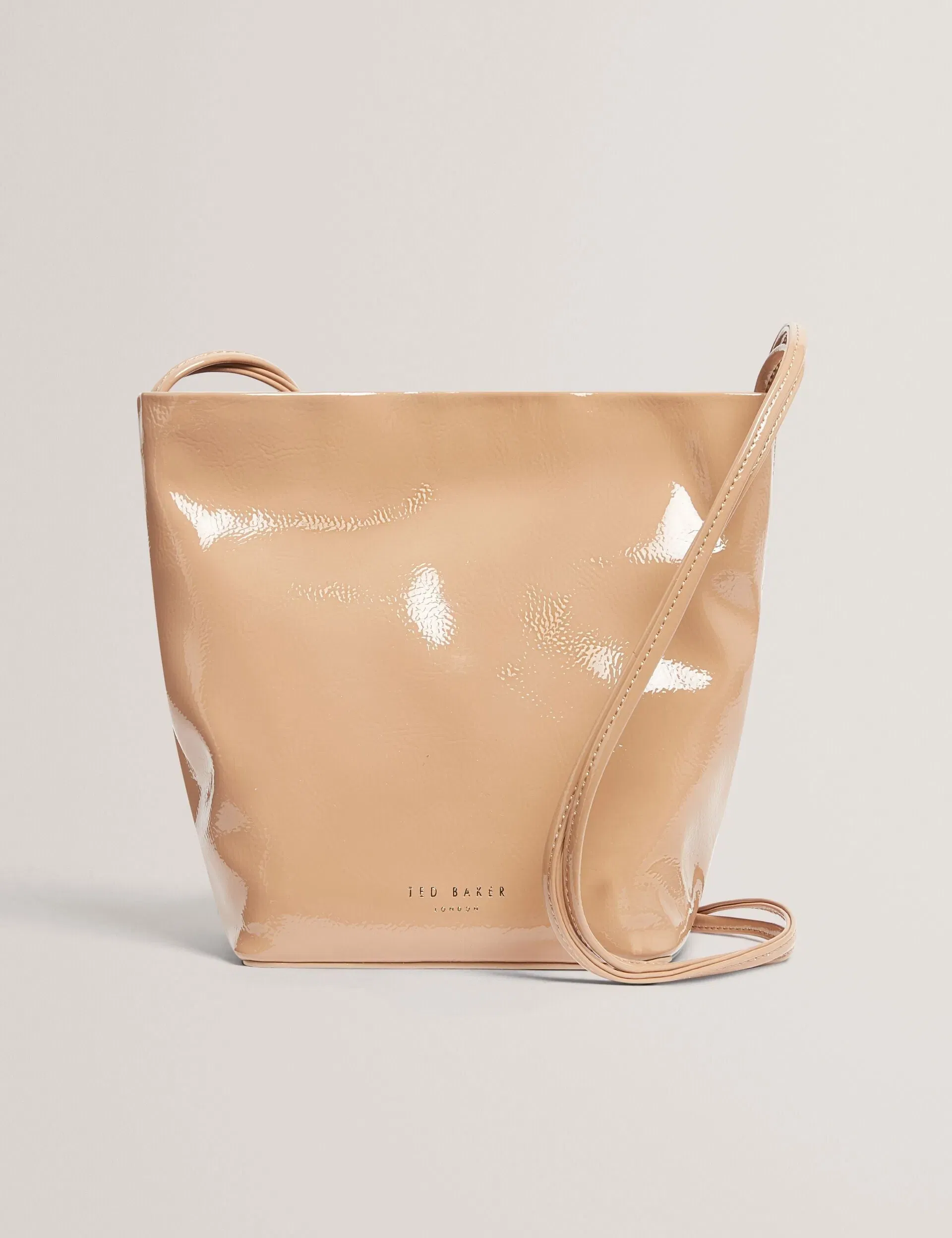 Ted Baker Kayylyn Crinkled Slim Strap Small Bucket Bag Women's