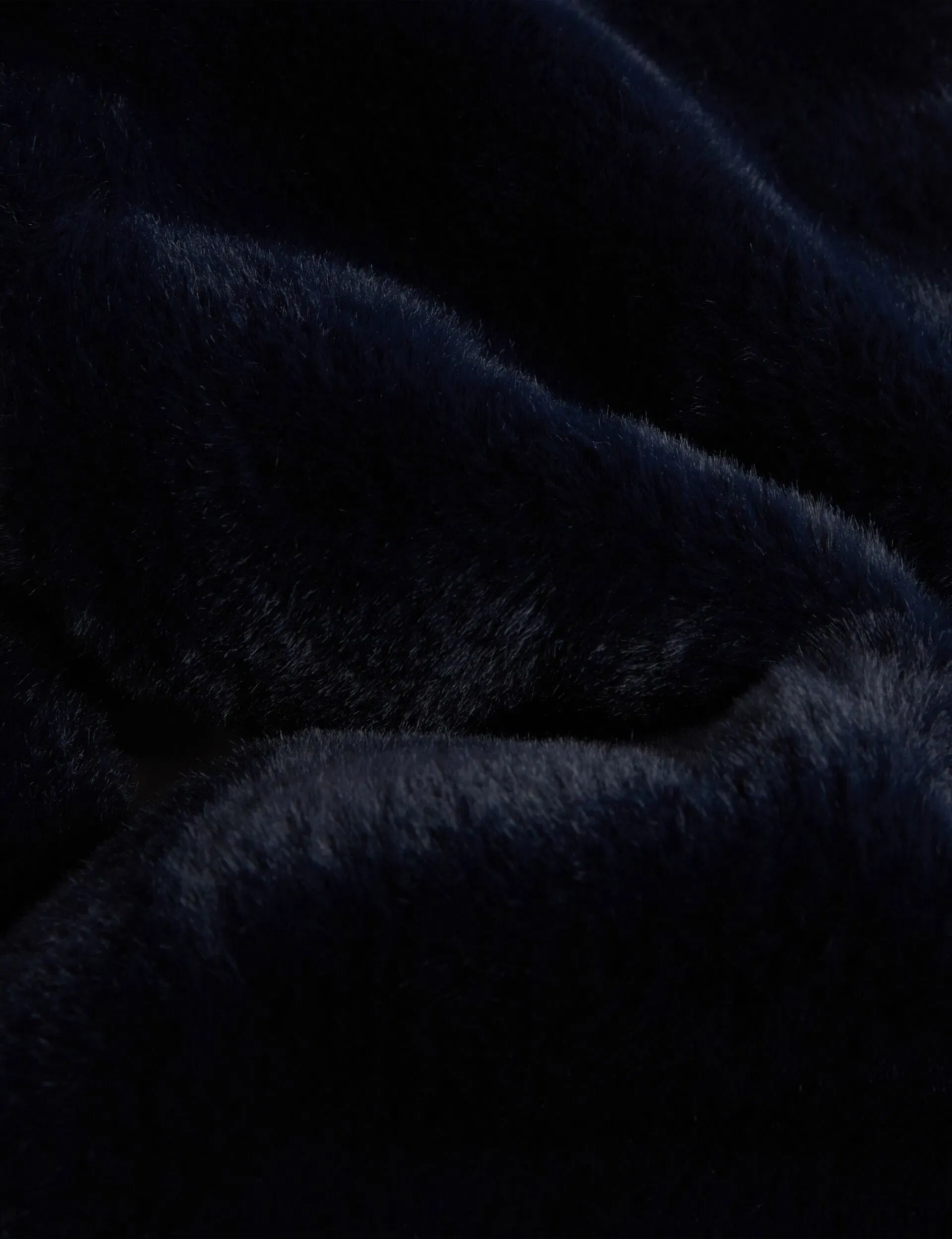 Ted Baker Emaaaas Faux Fur Loopthrough Stole Scarf In Navy Women's