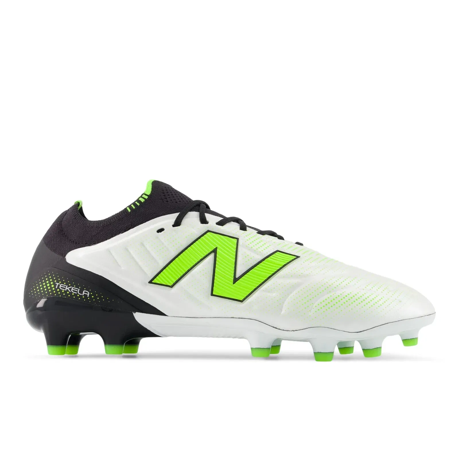New Balance Tekela Womens Elite Low Laced Mg V5 White With Black And Pixel Green White With Black And Pixel Green