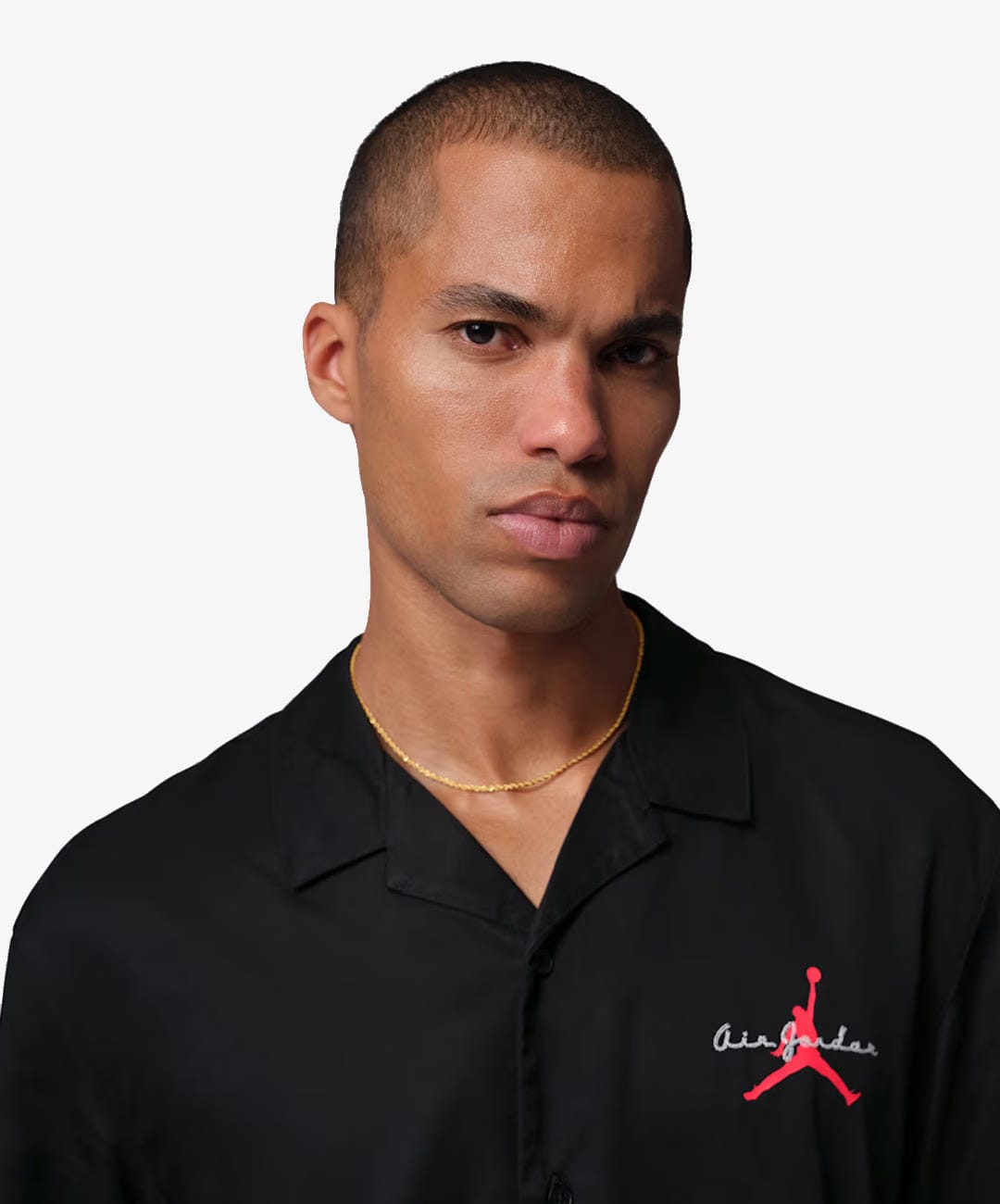 JORDAN | BROOKLYN BOWLING SHIRT { BLACK/INFRARED 23