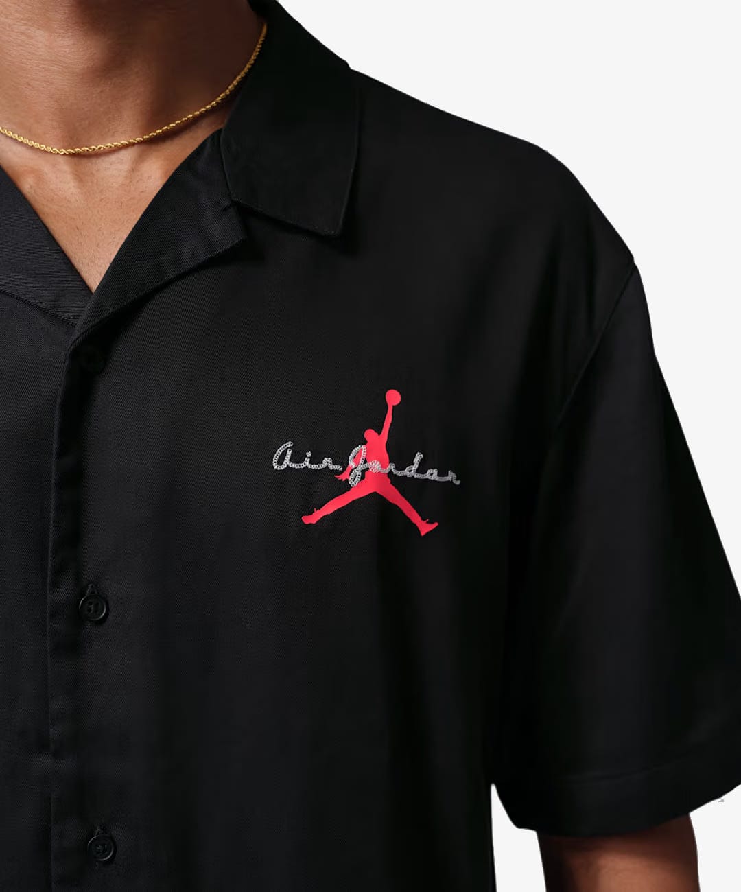JORDAN | BROOKLYN BOWLING SHIRT { BLACK/INFRARED 23