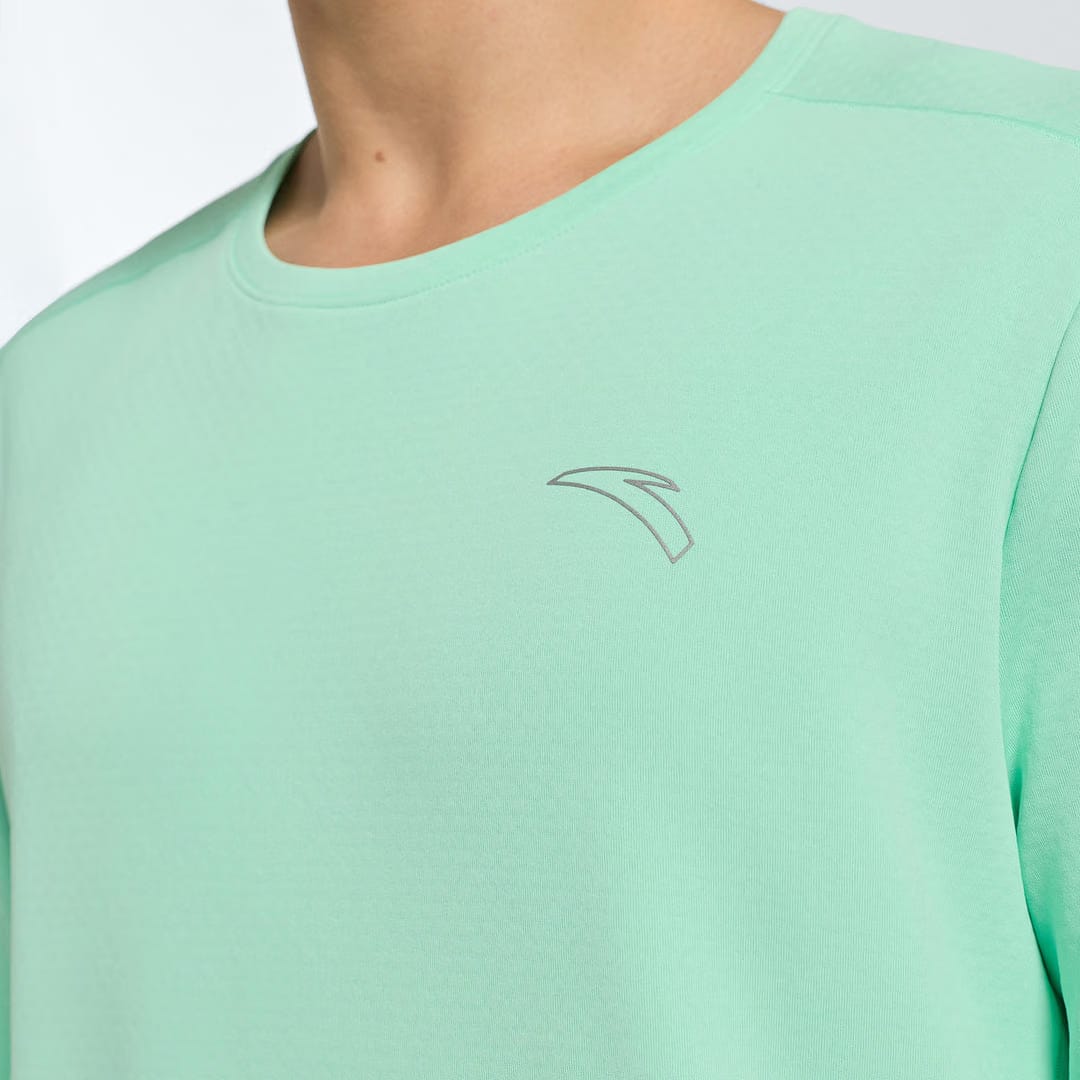 Men's ANTA Run Long Sleeve Top - Neon Green