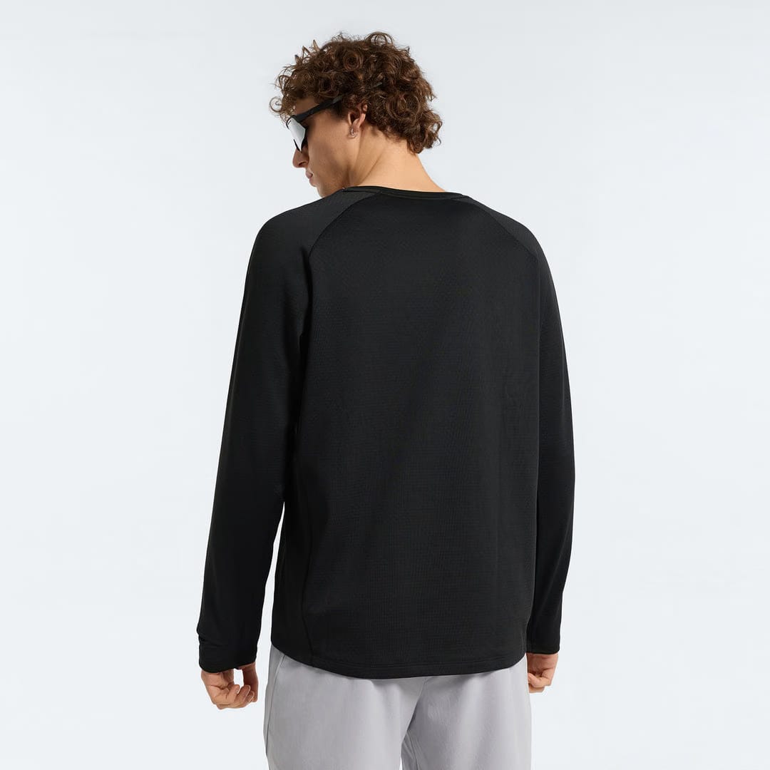 Men's ANTA Run Long Sleeve Top - Black