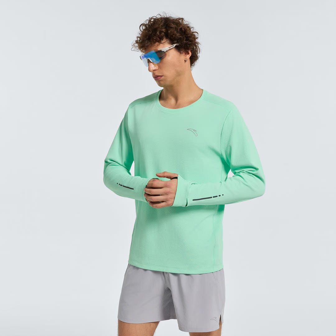 Men's ANTA Run Long Sleeve Top - Black