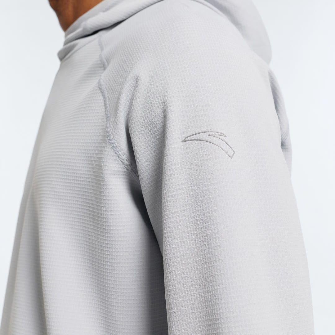 Men's ANTA Run Long Sleeve Hoodie - Grey