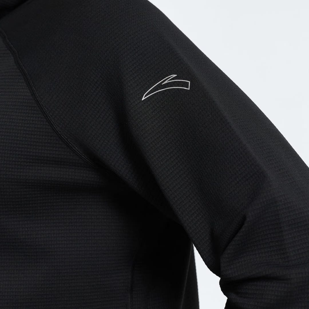 Men's ANTA Run Long Sleeve Hoodie - Black