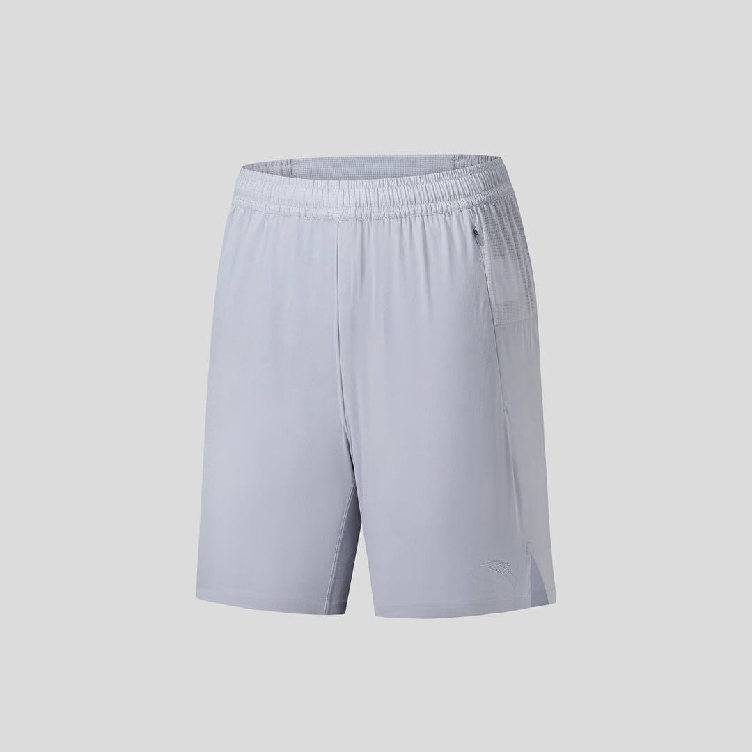 Men's ANTA Run Woven Shorts - White/Neon Green