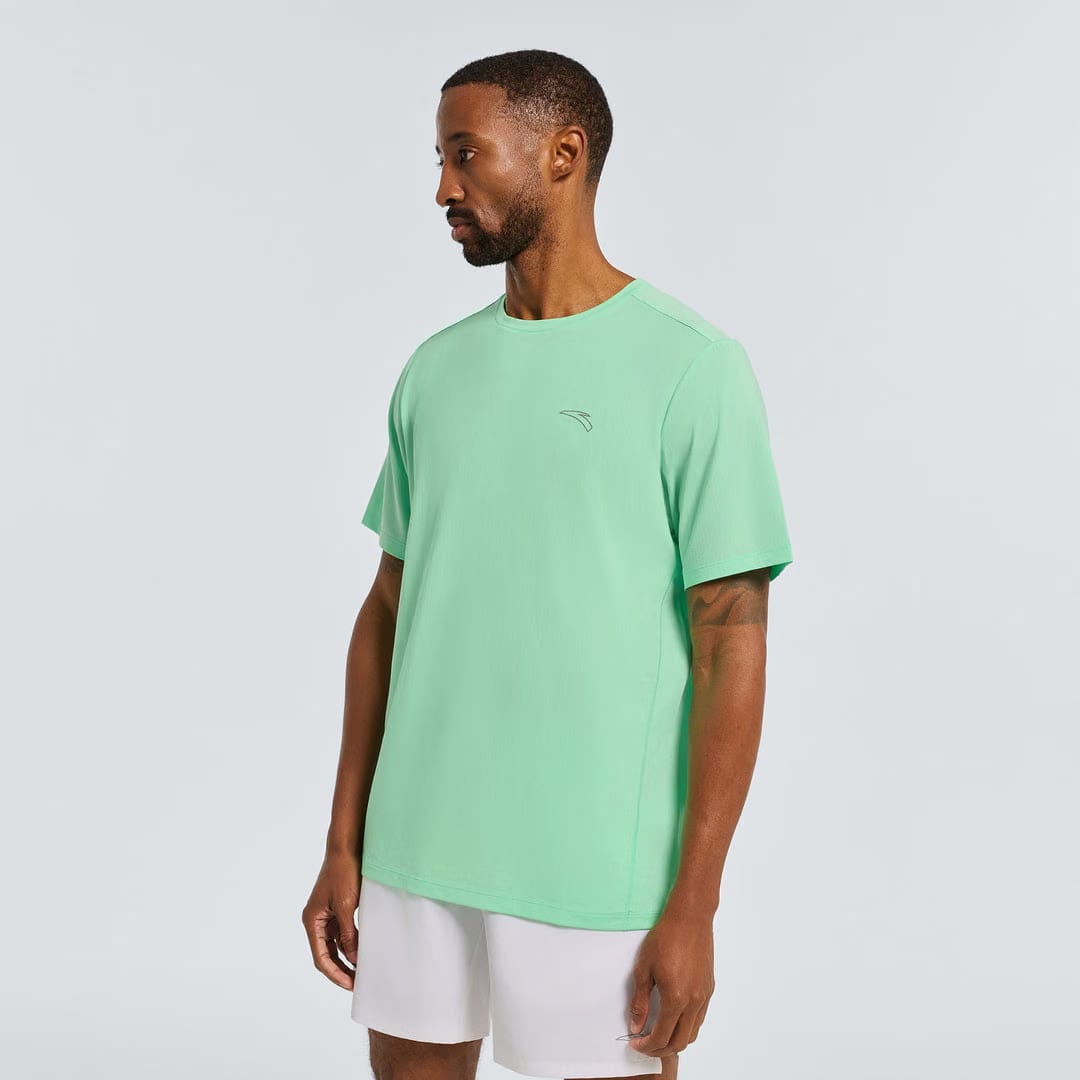 Men's ANTA Run Short-Sleeve Tee - Neon Green