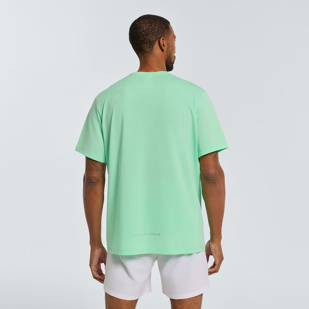Men's ANTA Run Short-Sleeve Tee - Neon Green