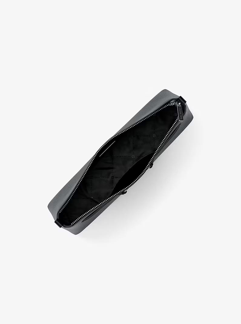 Carson Small Pebbled Leather Convertible Crossbody BLACK Bag