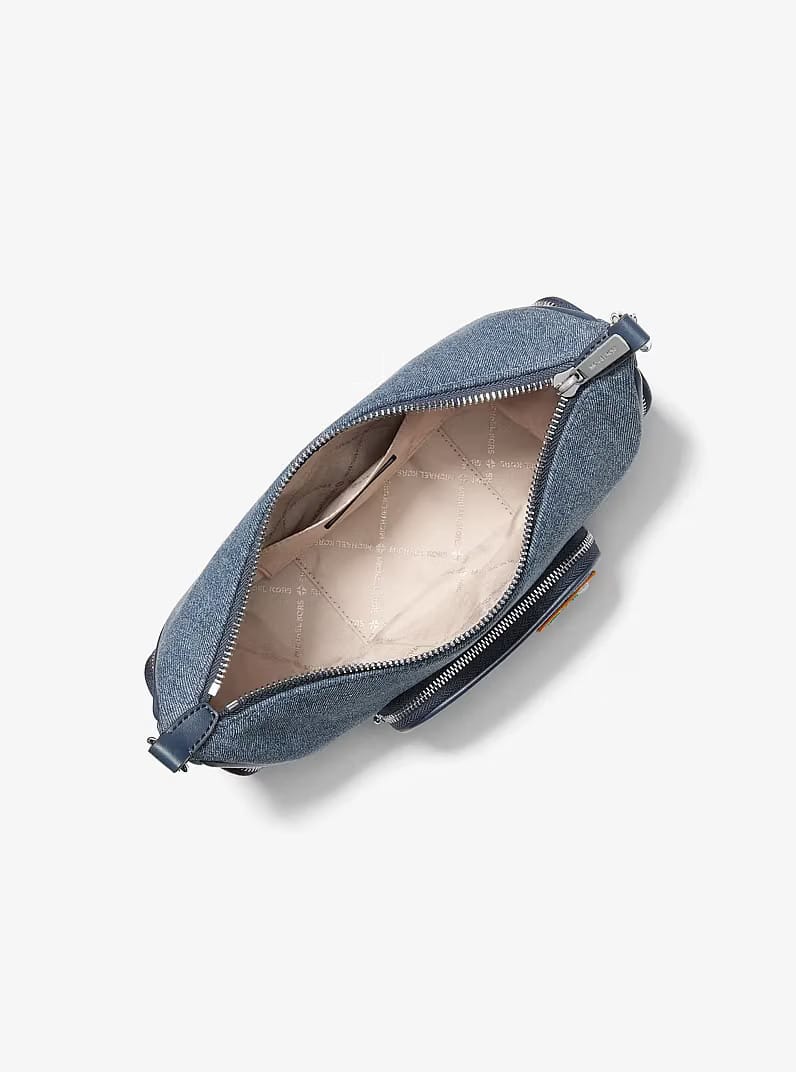 Merritt Small Embellished Denim Convertible Crossbody WASHED DENIM Bag